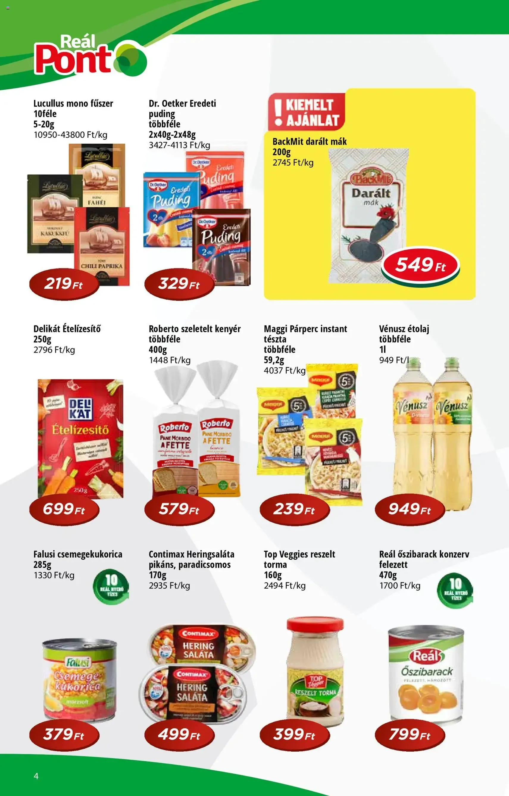 Reál akciós újság - 2026.03.04. érvényes szórólap 4 oldal 8 oldalból