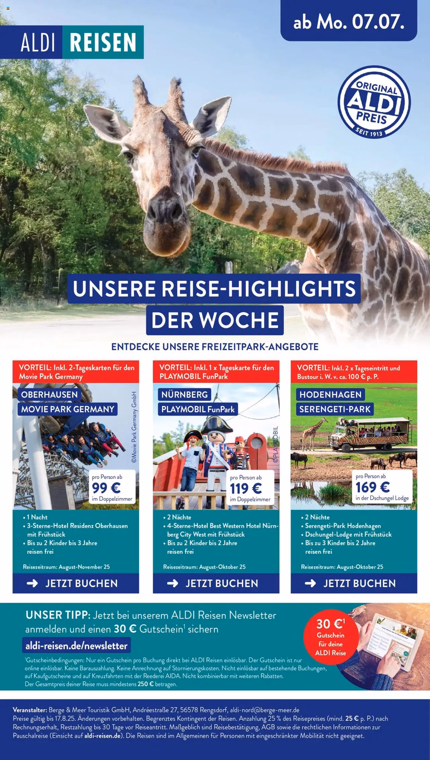 Aldi Prospekt - Gültiger Prospekt ab 11.08.2025, Seite 42 von insgesamt 43 Aldi Prospekt - Gültiger Prospekt ab 11.08.2025, Seite 42 von insgesamt 43