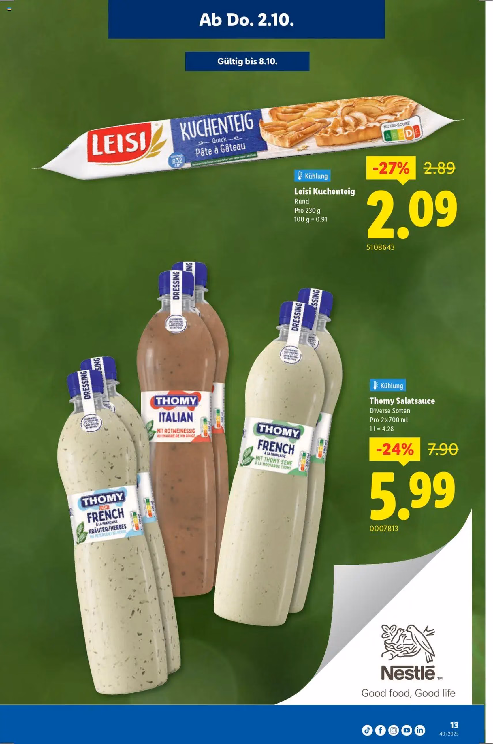 Lidl Aktionen - Gültiger Prospekt ab 02.10.2025, Seite 13 von insgesamt 36