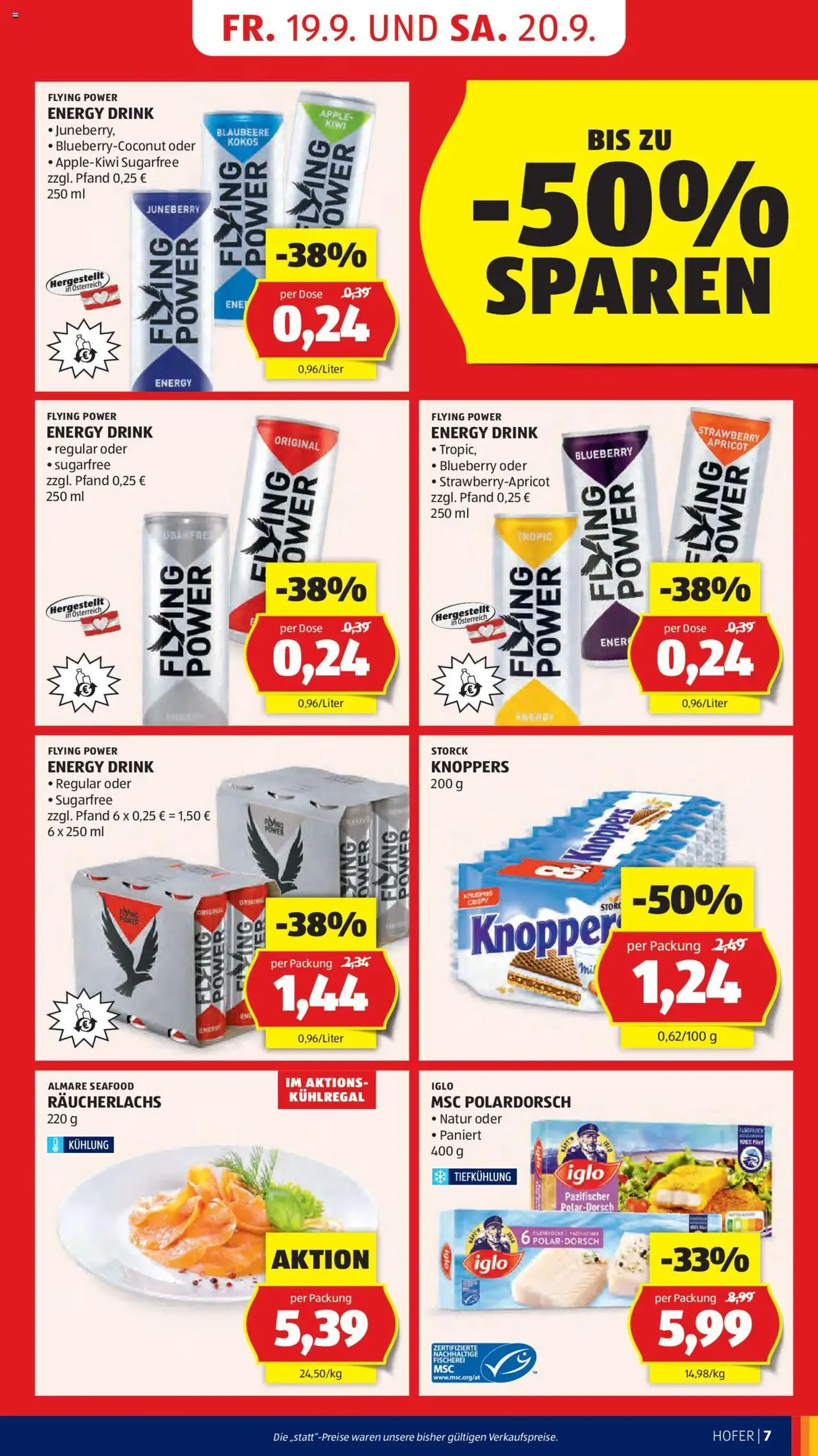 Hofer Flugblatt - Gültiger Prospekt ab 19.09.2025, Seite 9 von insgesamt 49