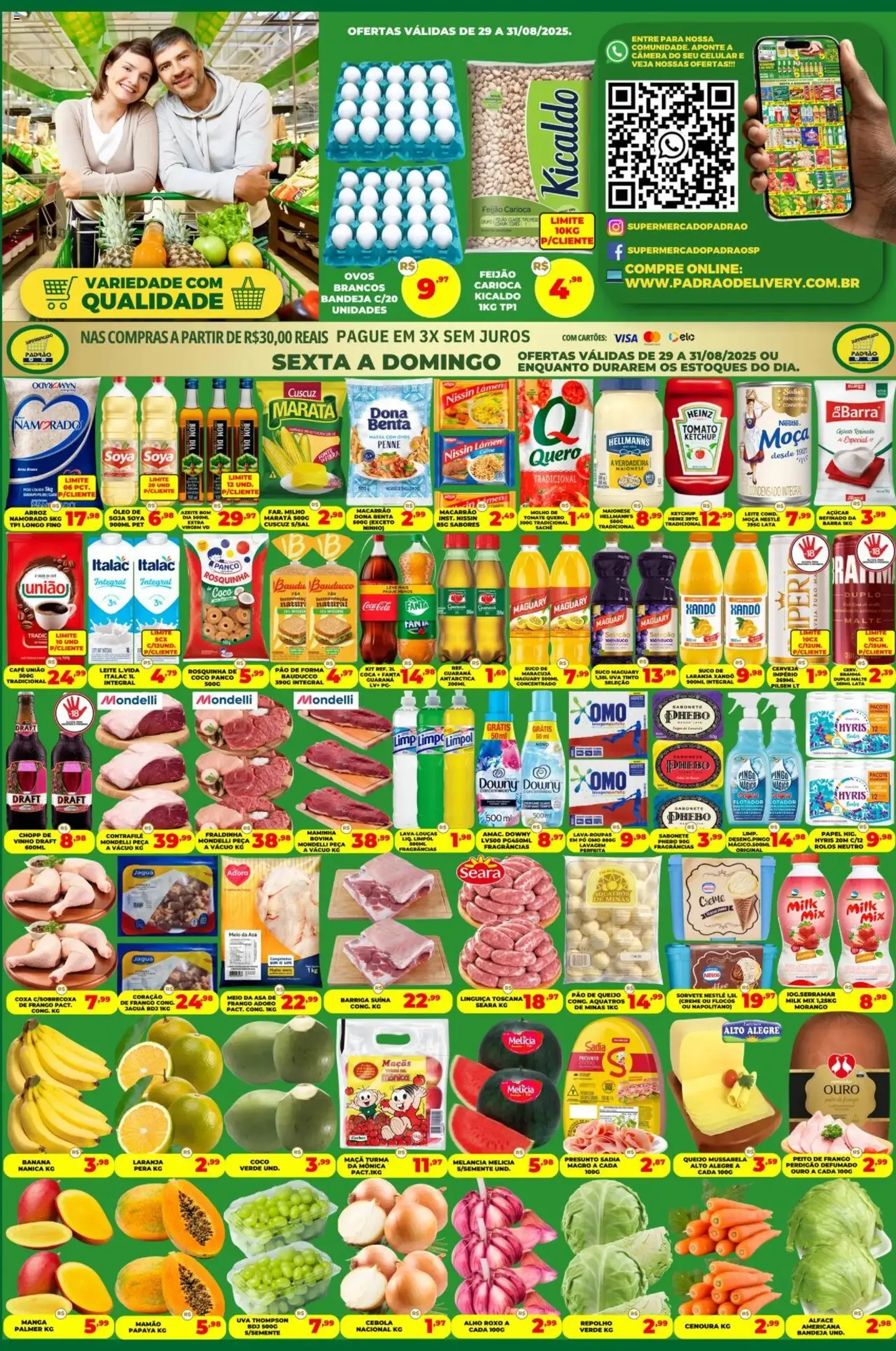 Supermercado Padrão - Ofertas da semana - folheto válido a partir de 29/08/2025 página 1 de 2