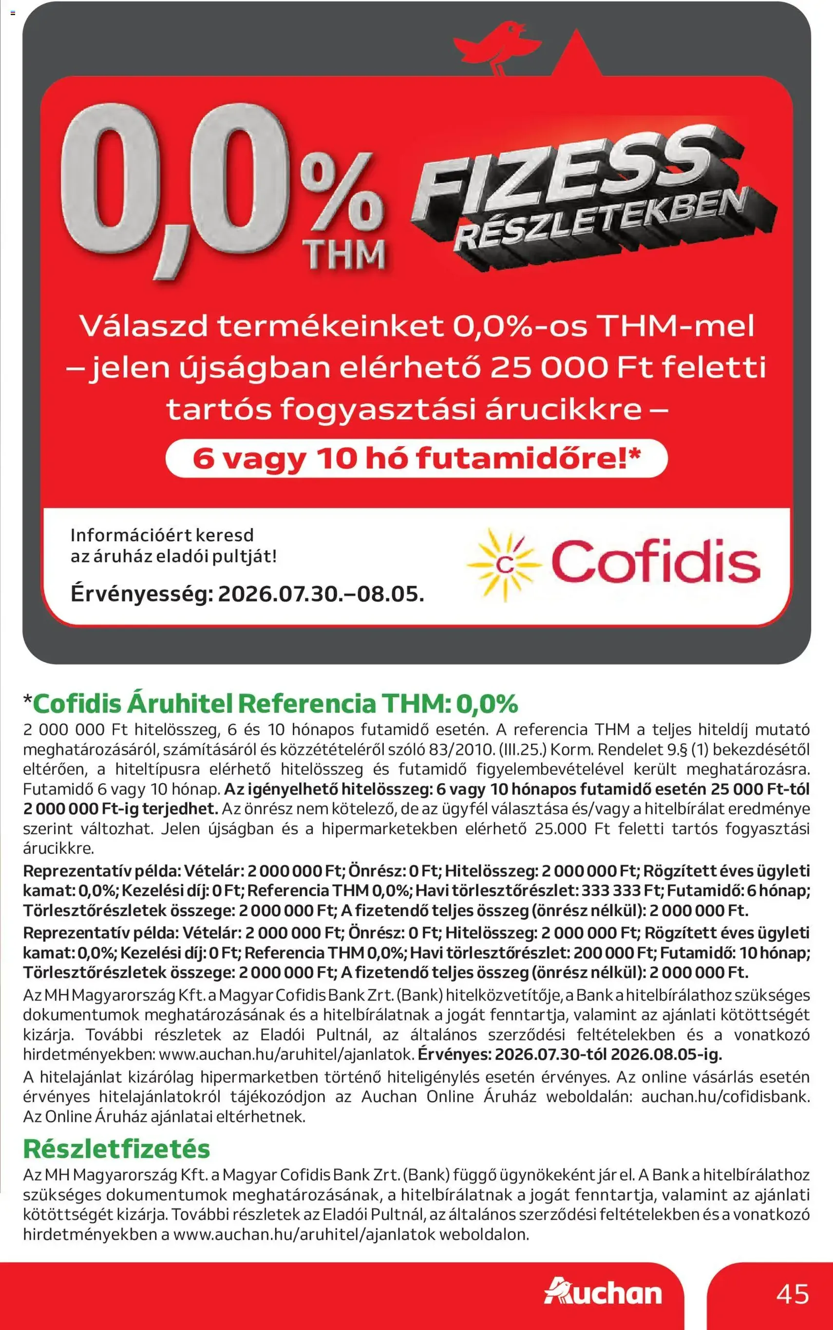 Auchan akciós újság - 2026.07.30. érvényes szórólap 45 oldal 45 oldalból