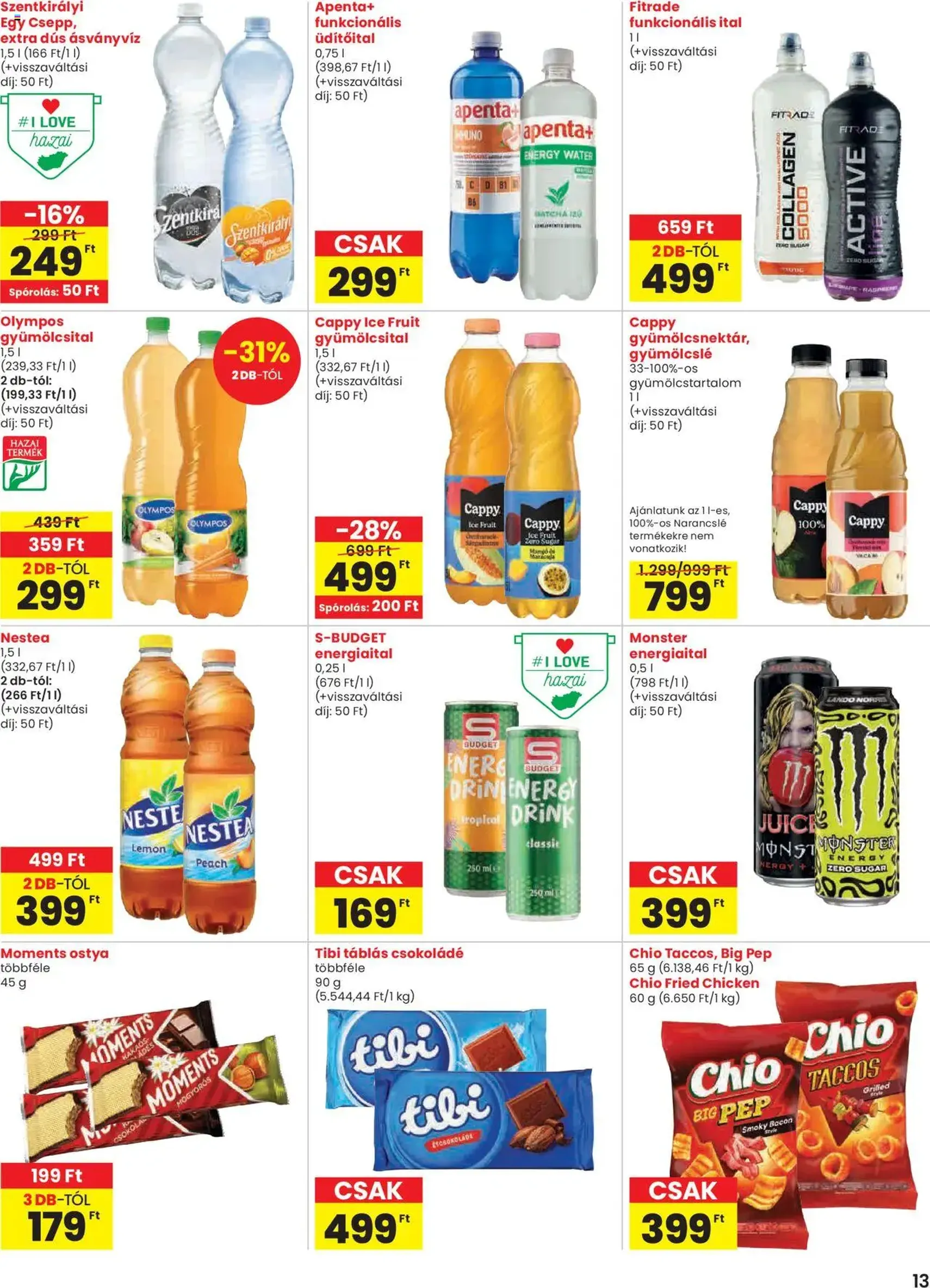 Spar Akciós újság - 2025.10.24. érvényes szórólap 13 oldal 20 oldalból Spar Akciós újság - 2025.10.24. érvényes szórólap 13 oldal 20 oldalból