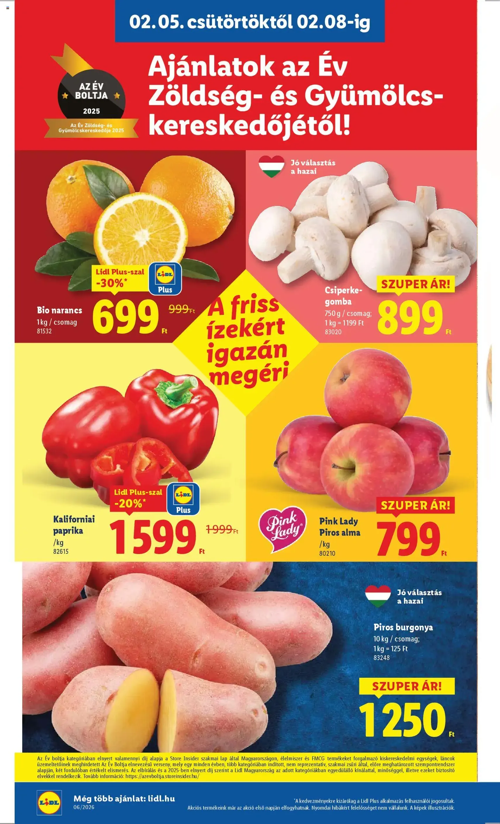 Lidl Akciós újság - 2026.02.05. érvényes szórólap 2 oldal 70 oldalból