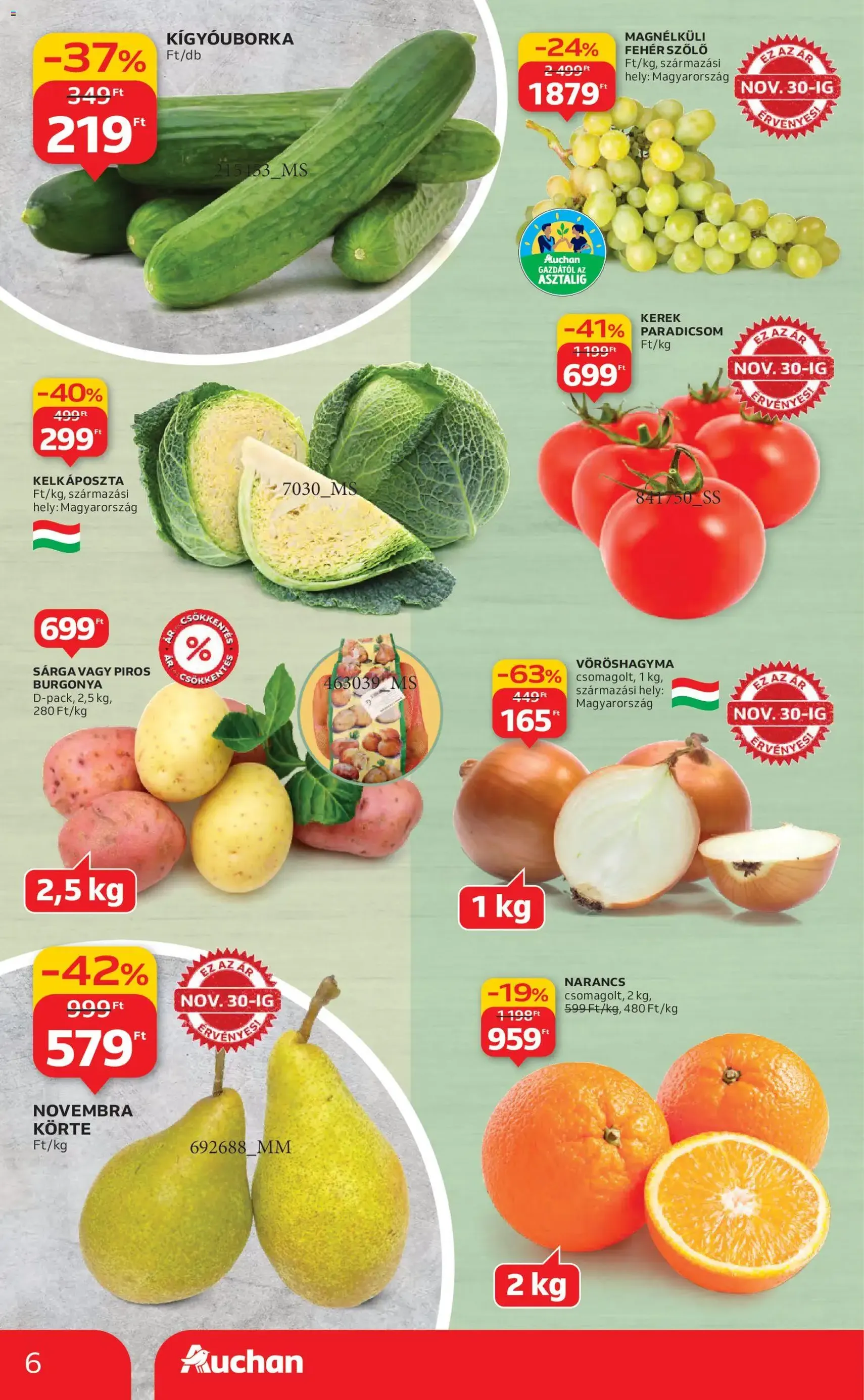 Auchan Akciós újság - 2025.11.27. érvényes szórólap 6 oldal 82 oldalból