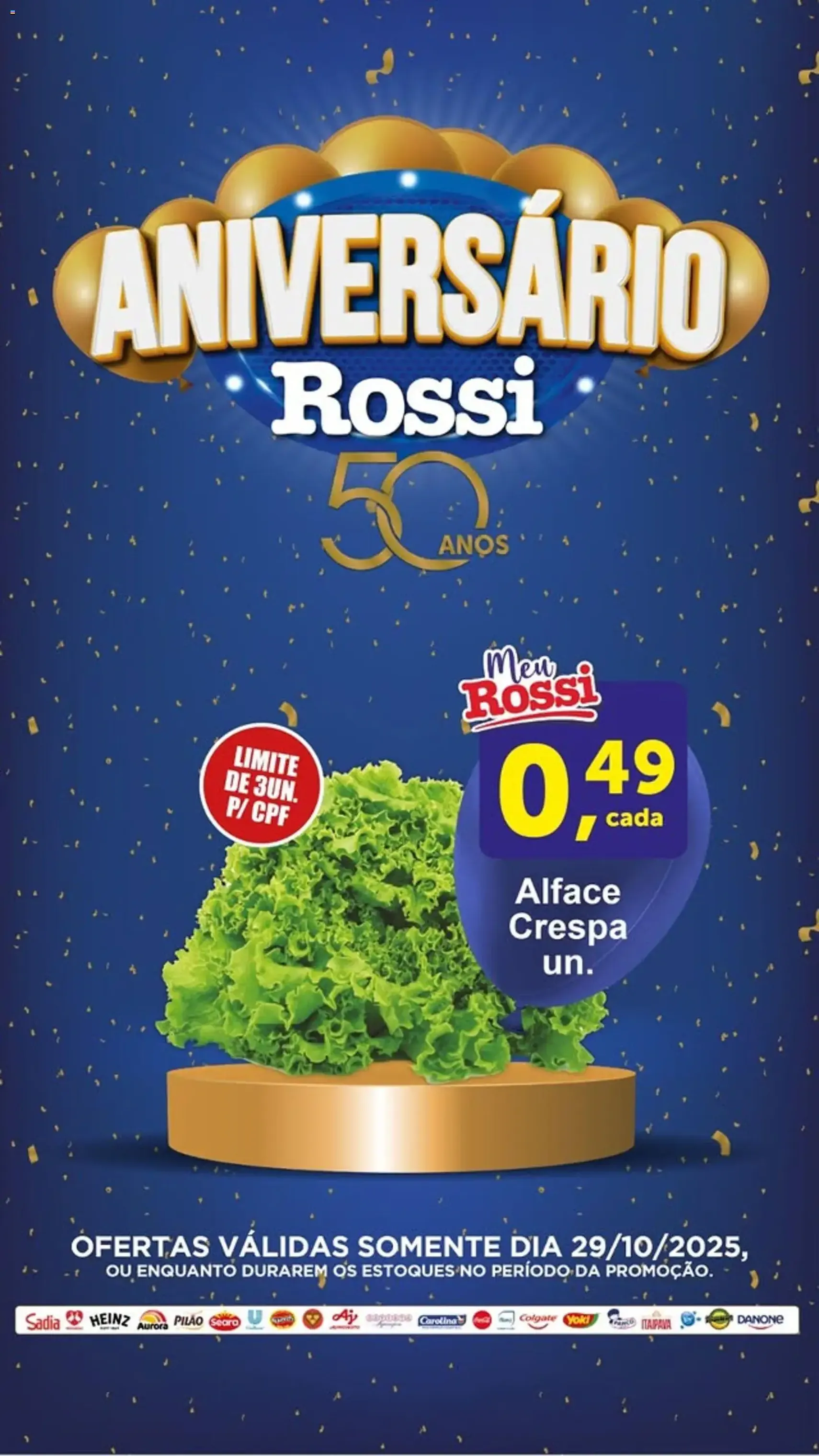 Rossi Supermercados - Ofertas do Dia - folheto válido a partir de 29/10/2025 página 1 de 4