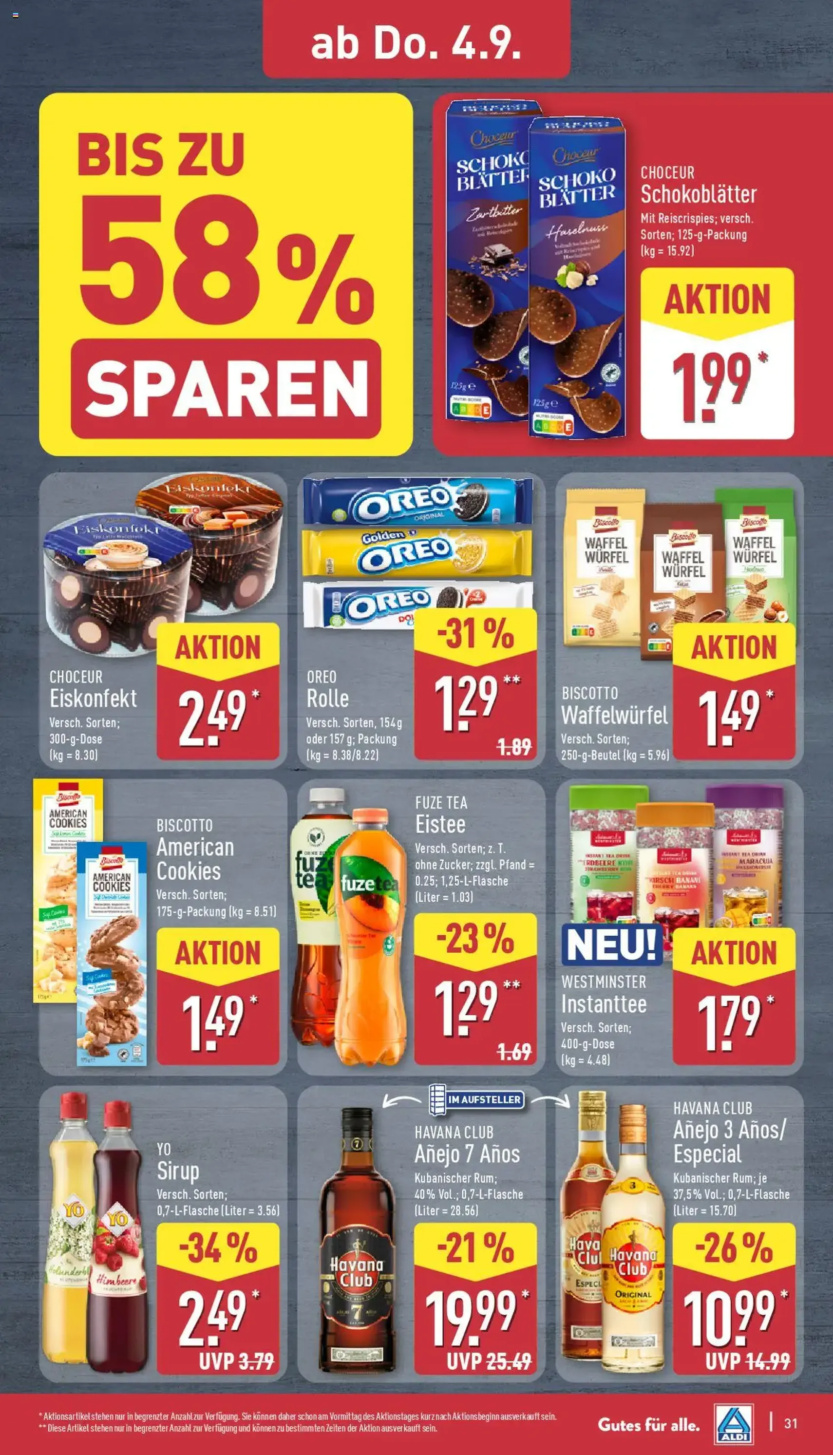 Aldi Prospekt - Gültiger Prospekt ab 01.09.2025, Seite 31 von insgesamt 43 Aldi Prospekt - Gültiger Prospekt ab 01.09.2025, Seite 31 von insgesamt 43