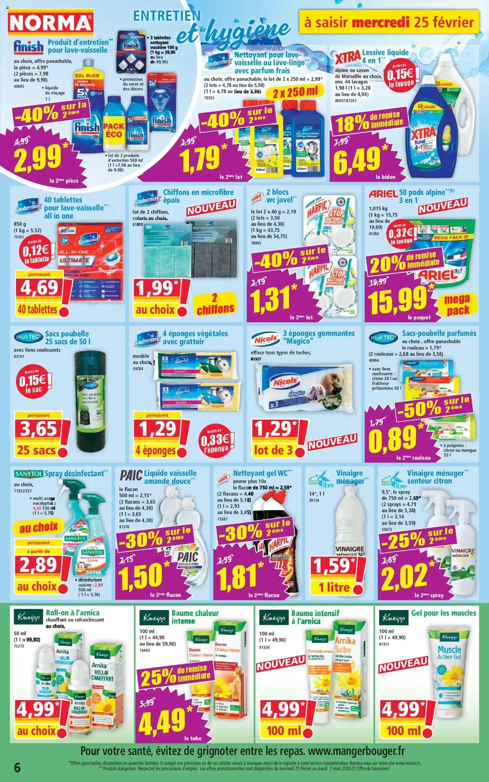 Norma catalogue - brochure valable à partir du 25/02/2026, page 6 sur 14