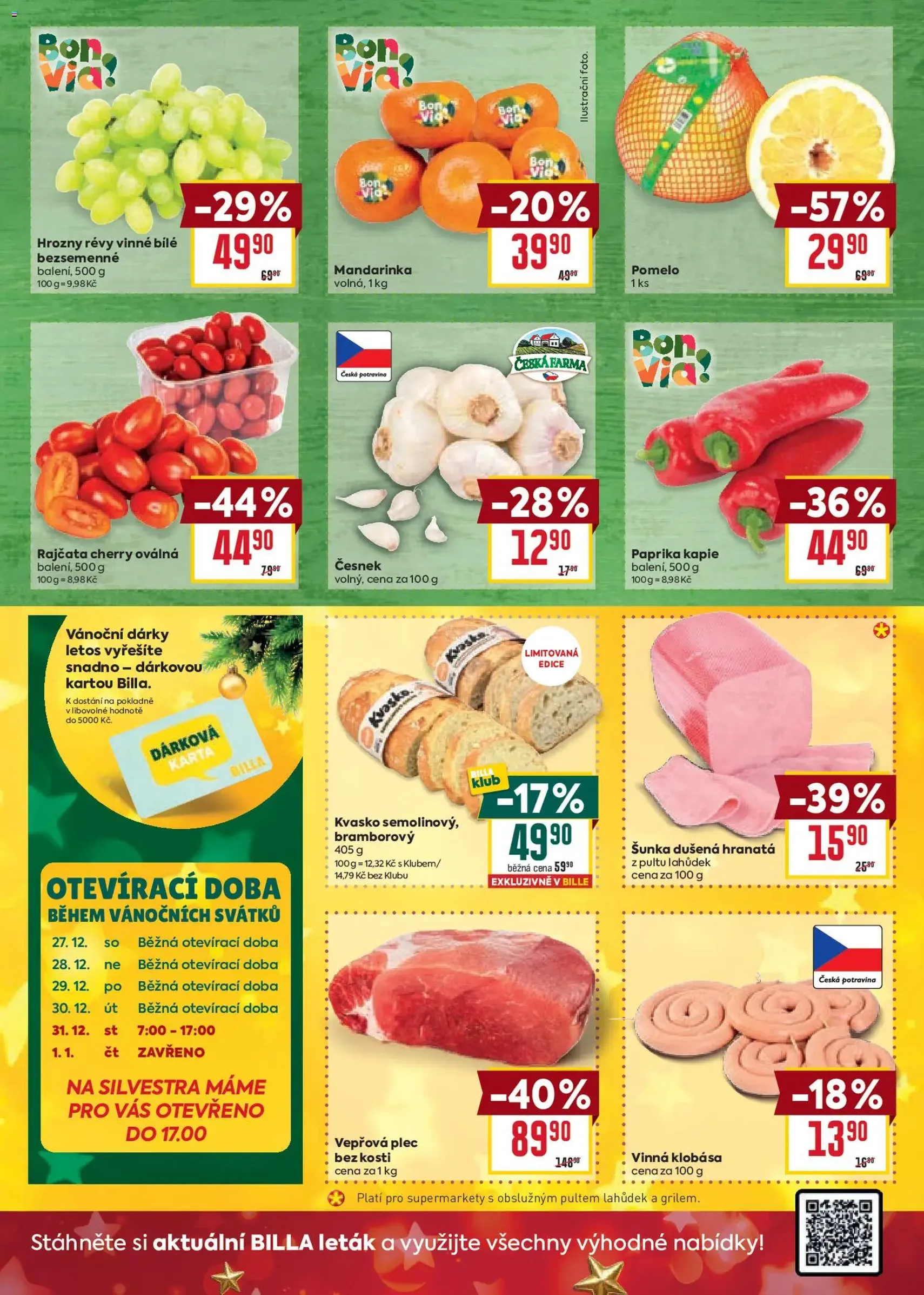 Billa Malý leták - platný leták od 27.12.2025 strana 2 z 4