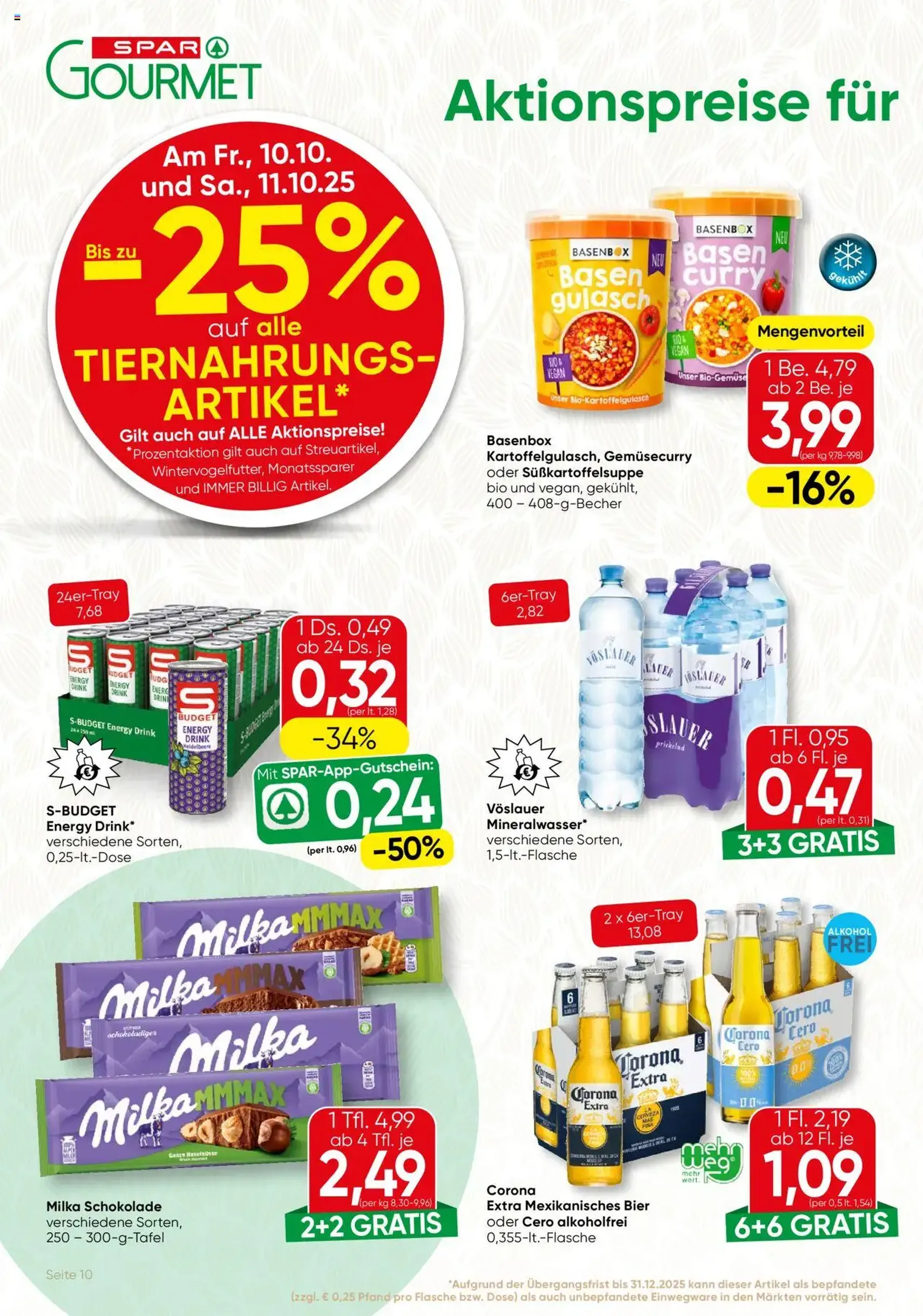 SPAR Gourmet Flugblatt - Gültiger Prospekt ab 09.10.2025, Seite 10 von insgesamt 12