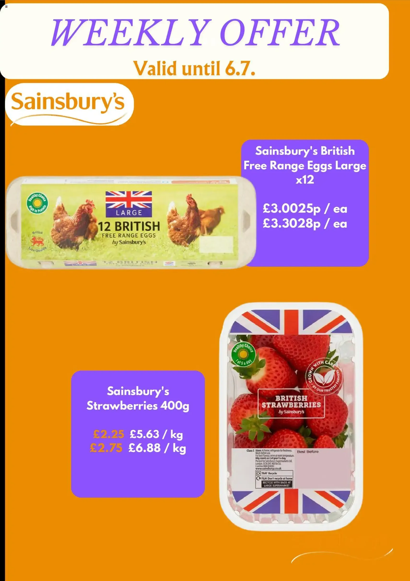 Sainsbury's - Offers - valid flyer from 30/06/2026, page 4 of 5