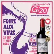G20 Supermarchés catalogue - Prévisualisation du catalogue valable à partir du 22/09/2026