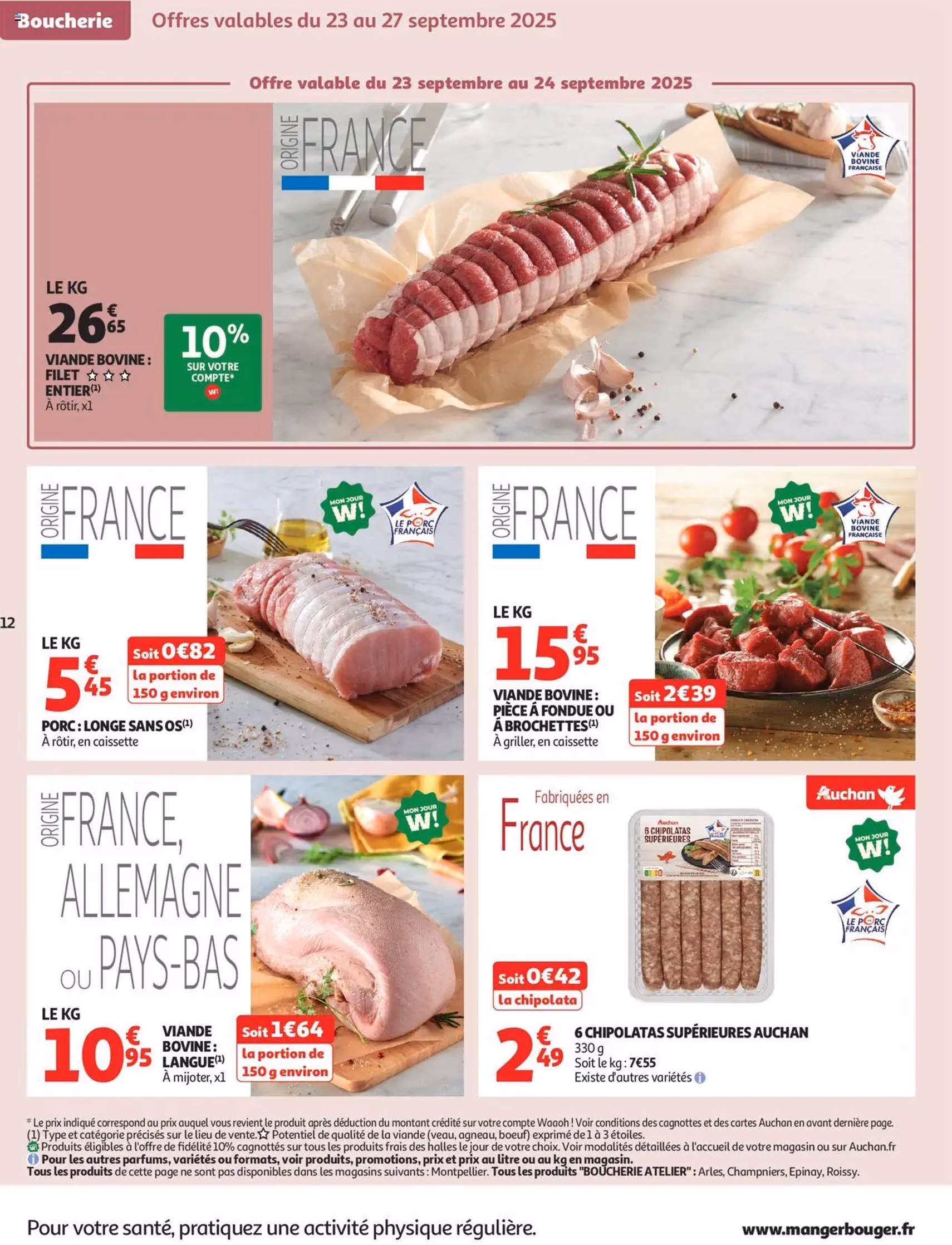 Auchan prospectus - brochure valable à partir du 23/09/2025, page 12 sur 50