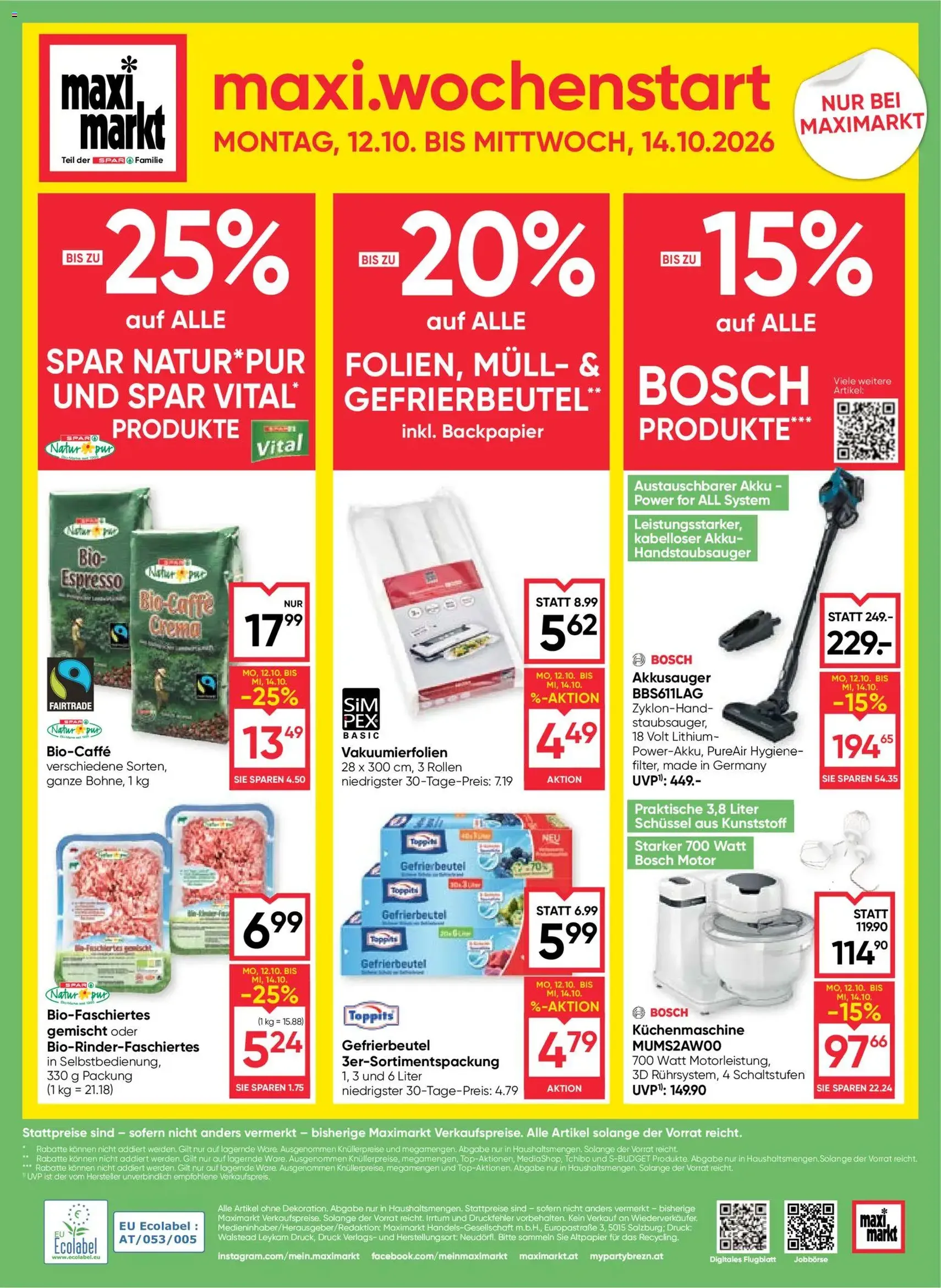 Maximarkt Flugblatt - Gültiger Prospekt ab 08.10.2026, Seite 32 von insgesamt 32