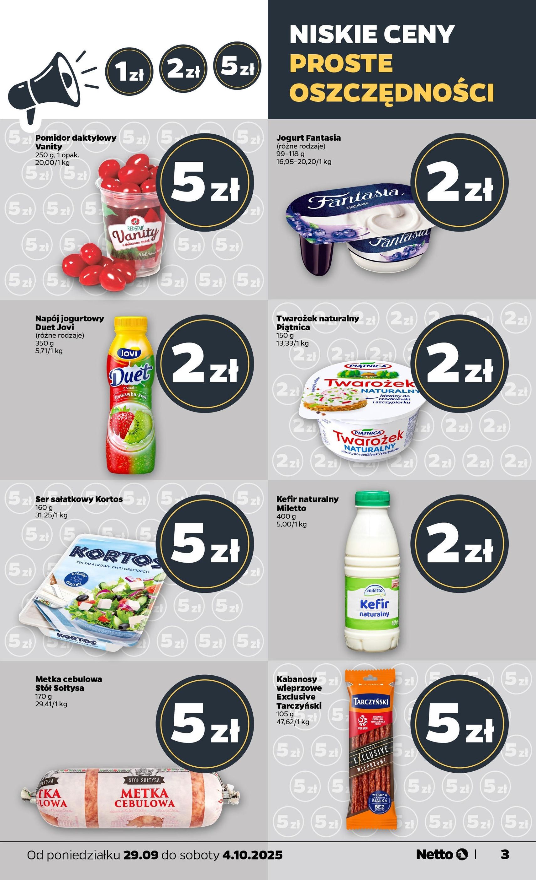 Netto gazetka - Spożywcza - ważny gazetka od 29.09.2025 strona 3 z 31 Netto gazetka - Spożywcza - ważny gazetka od 29.09.2025 strona 3 z 31