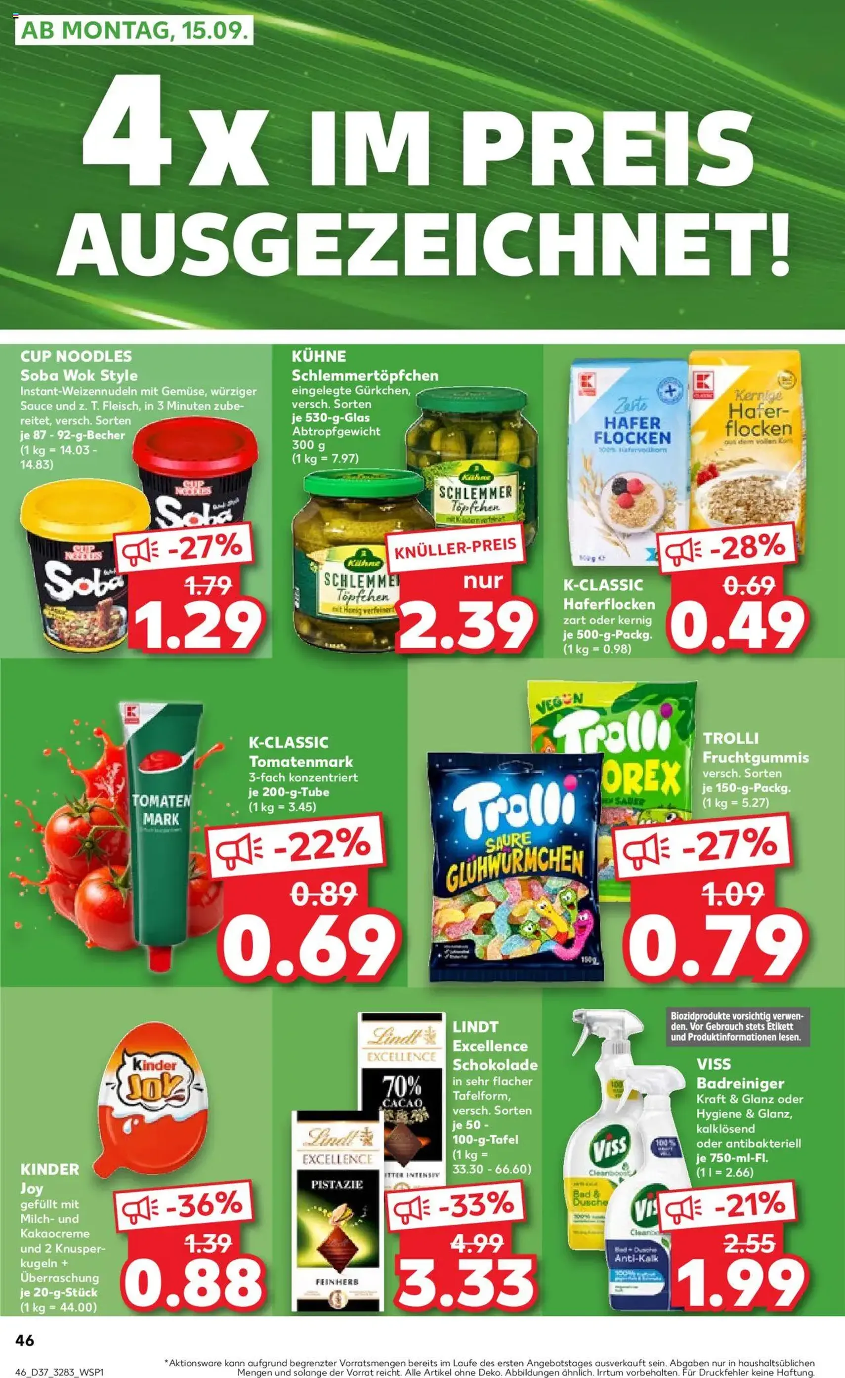 Kaufland Prospekt - Gültiger Prospekt ab 11.09.2025, Seite 46 von insgesamt 59 Kaufland Prospekt - Gültiger Prospekt ab 11.09.2025, Seite 46 von insgesamt 59