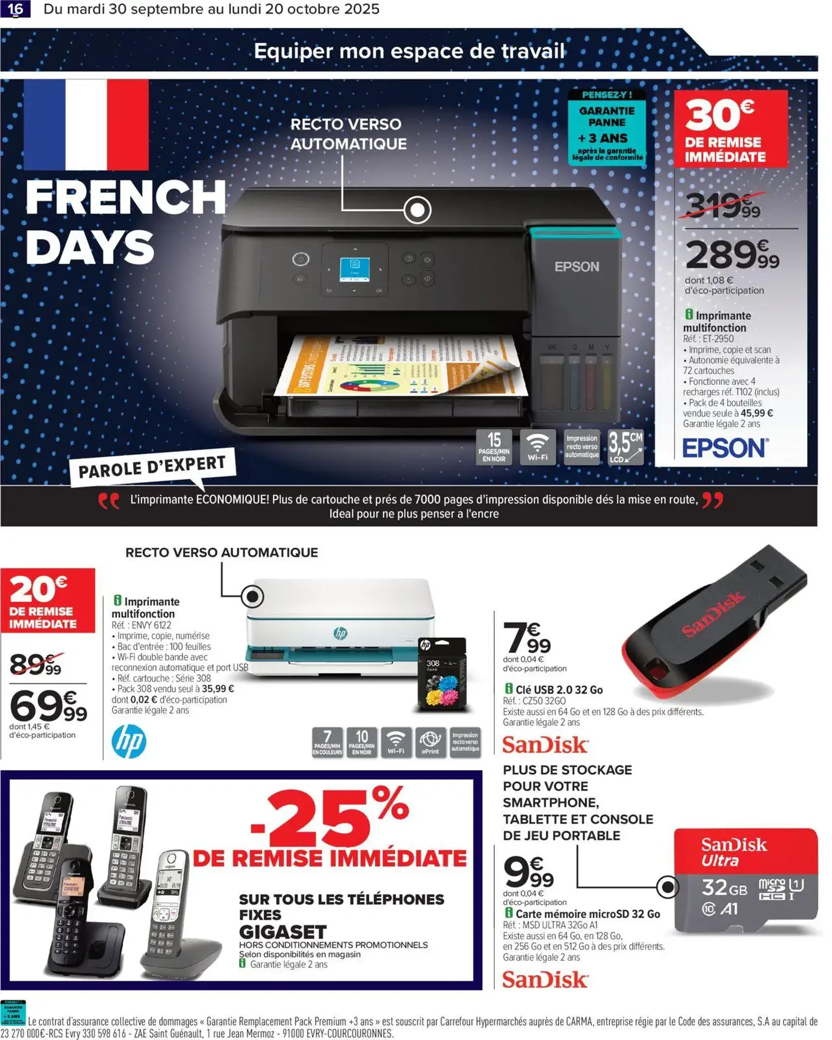 Carrefour catalogue french days faites entrer les bonnes affaires ! - brochure valable à partir du 30/09/2025, page 18 sur 30