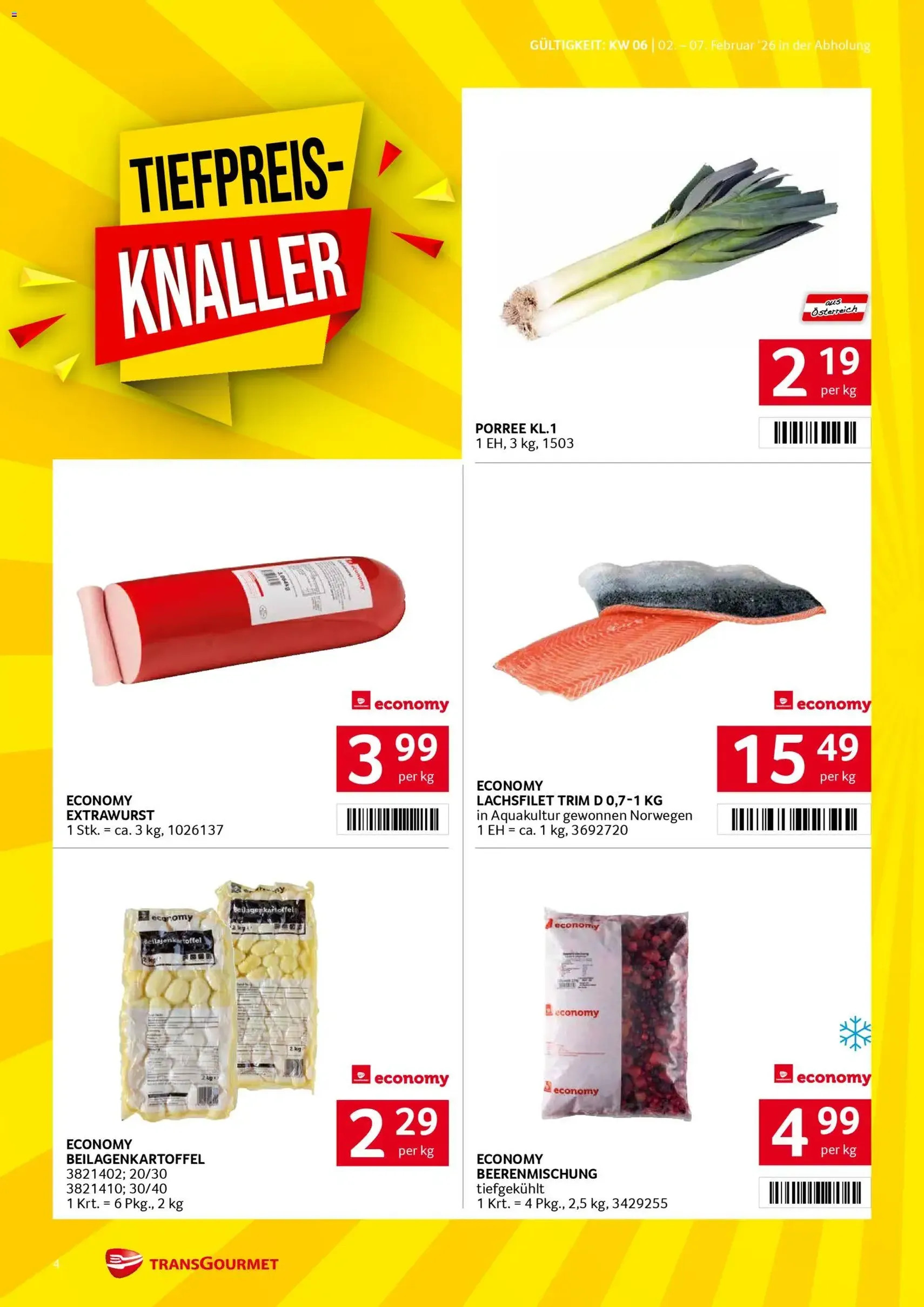 Transgourmet Flugblatt - Gültiger Prospekt ab 02.02.2026, Seite 4 von insgesamt 31