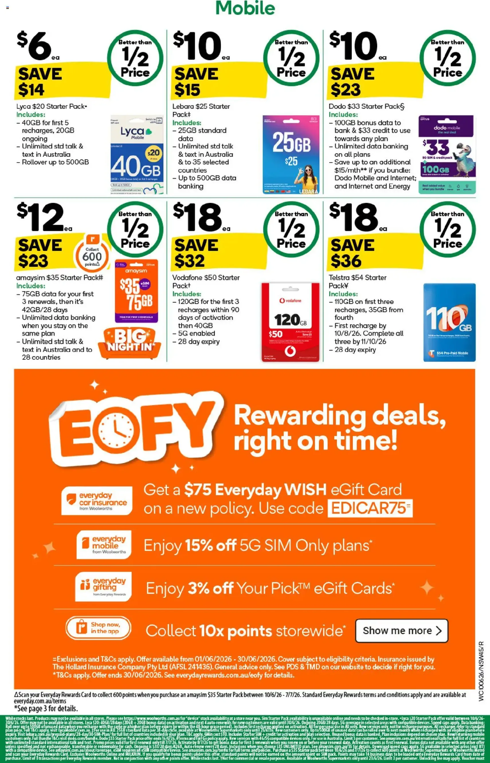 Woolworths catalogue - valid flyer from 10/06/2026, page 45 of 56