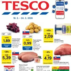 Tesco Hypermarket - leták - náhľad letáku platný od 18.02.2026