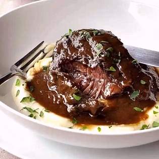 Recipe preview Healthy Slow Cooked Beef Cheeks in Red Wine Sauce
