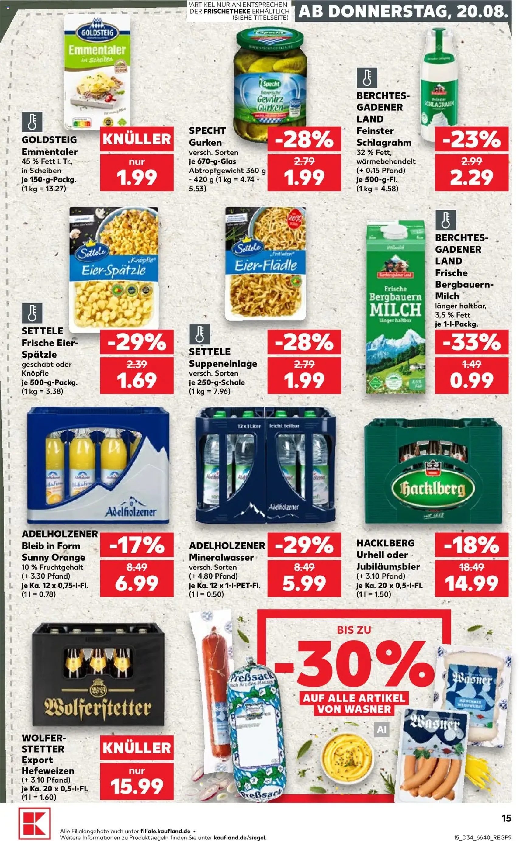 Kaufland Prospekt - Gültiger Prospekt ab 20.08.2026, Seite 15 von insgesamt 52