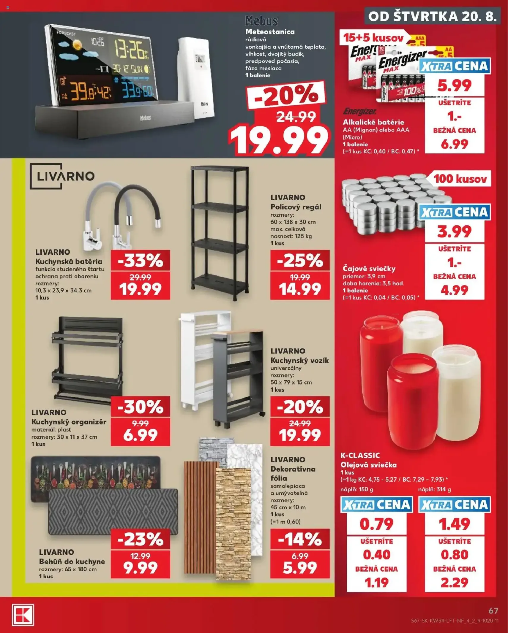 Kaufland leták - platný leták od 20.08.2026 strana 67 z 76