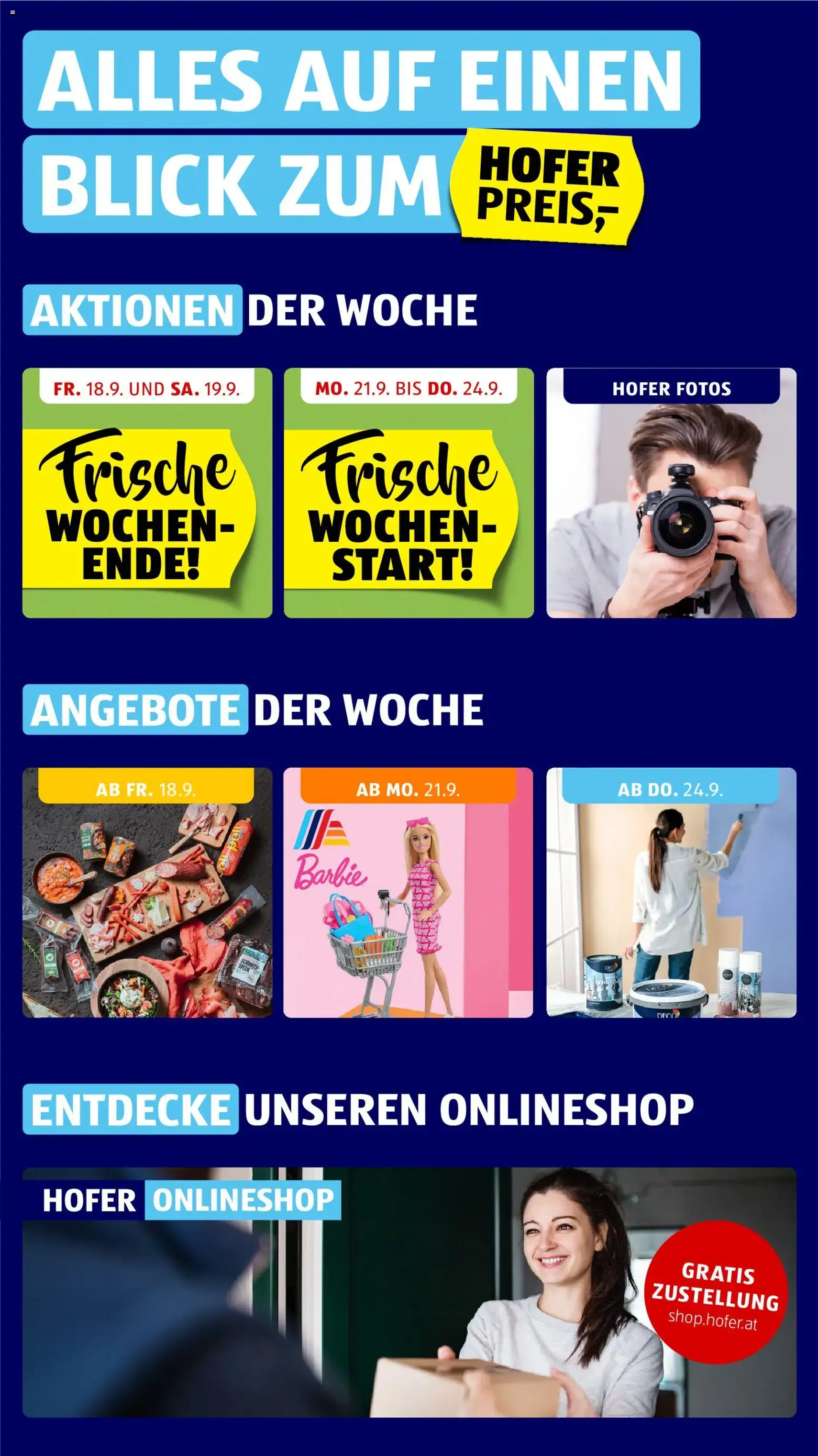 Hofer Flugblatt - Gültiger Prospekt ab 18.09.2026, Seite 2 von insgesamt 48