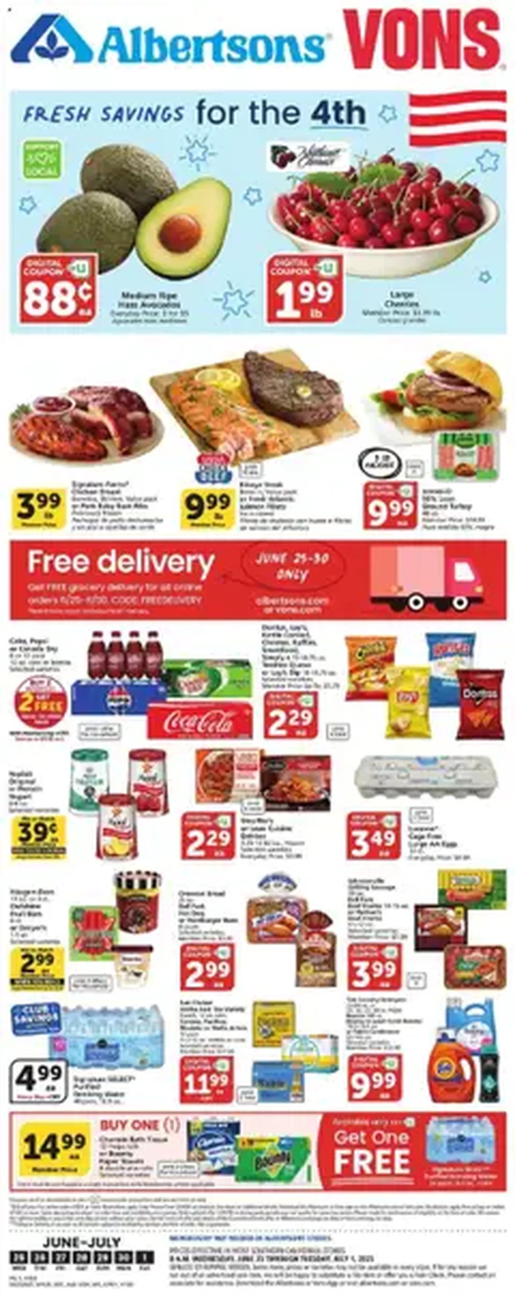 Vons Weekly Ad - valid flyer from 06/25/2025, page 1 of 1