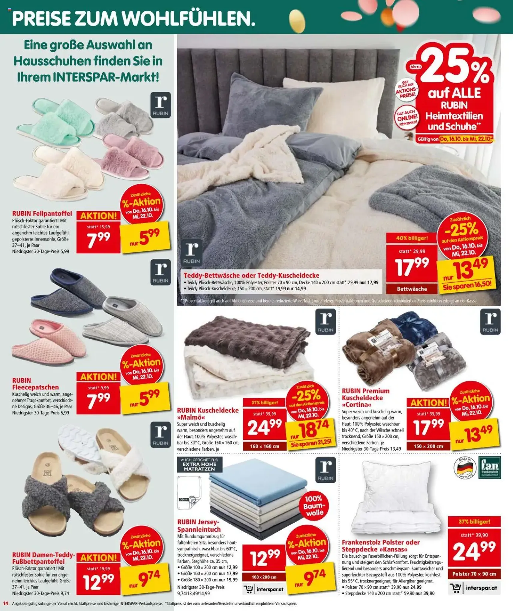Interspar Flugblatt - Gültiger Prospekt ab 16.10.2025, Seite 14 von insgesamt 16 Interspar Flugblatt - Gültiger Prospekt ab 16.10.2025, Seite 14 von insgesamt 16