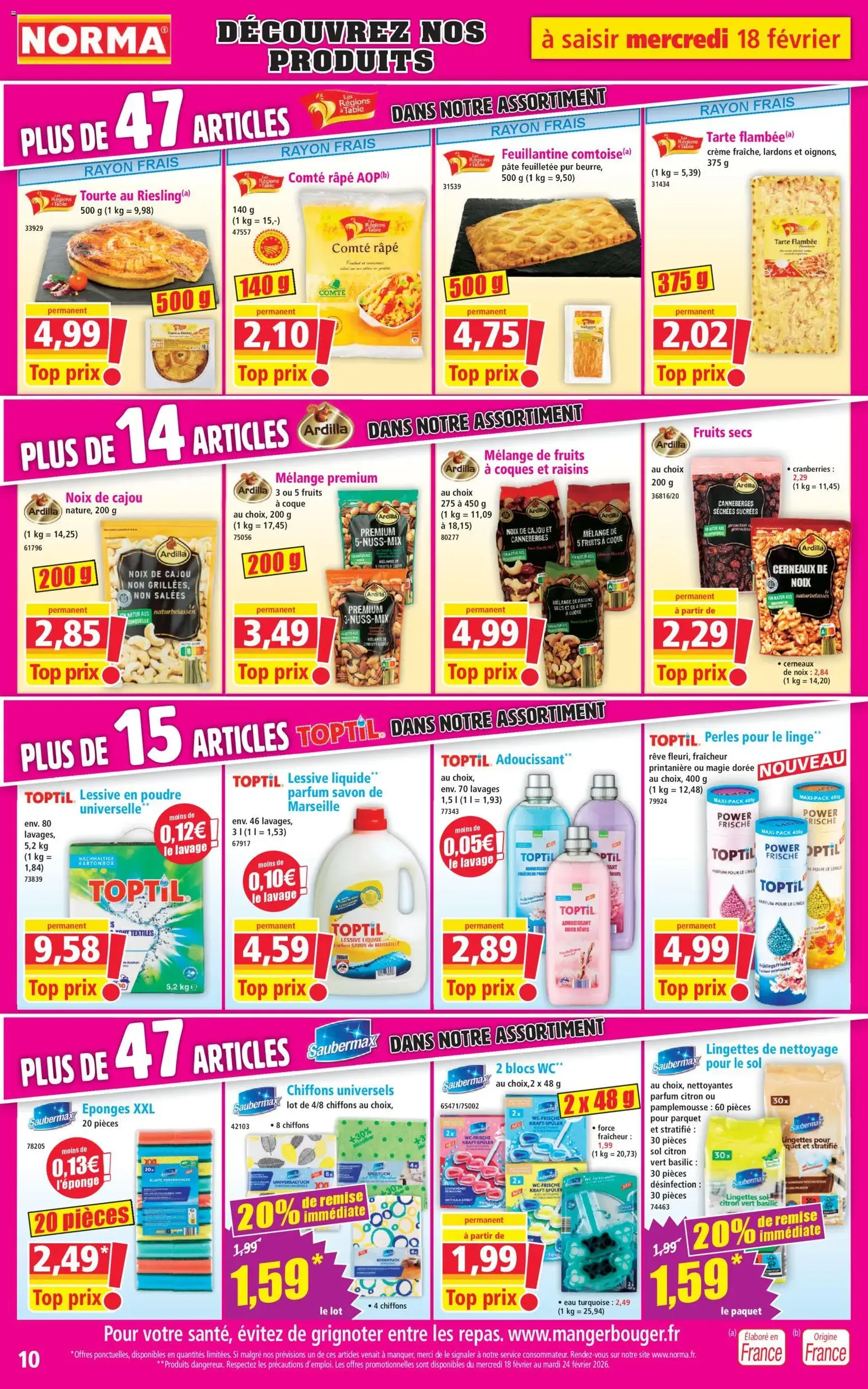 Norma catalogue - brochure valable à partir du 18/02/2026, page 10 sur 14