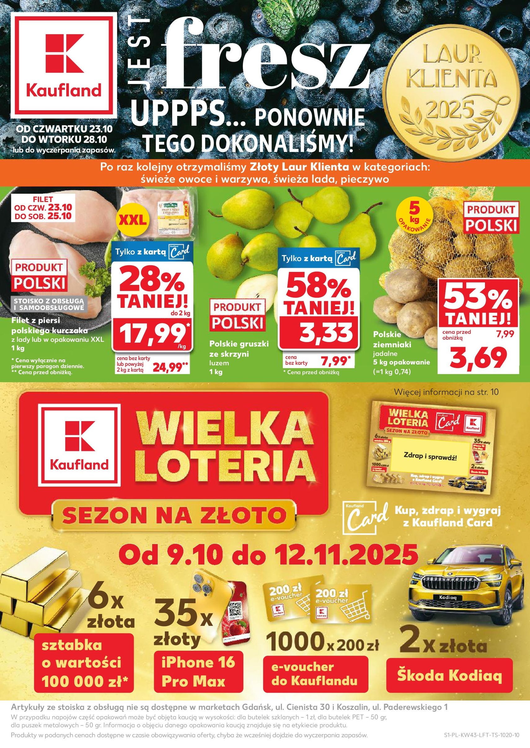 Kaufland gazetka - ważny gazetka od 23.10.2025 strona 1 z 67 Kaufland gazetka - ważny gazetka od 23.10.2025 strona 1 z 67
