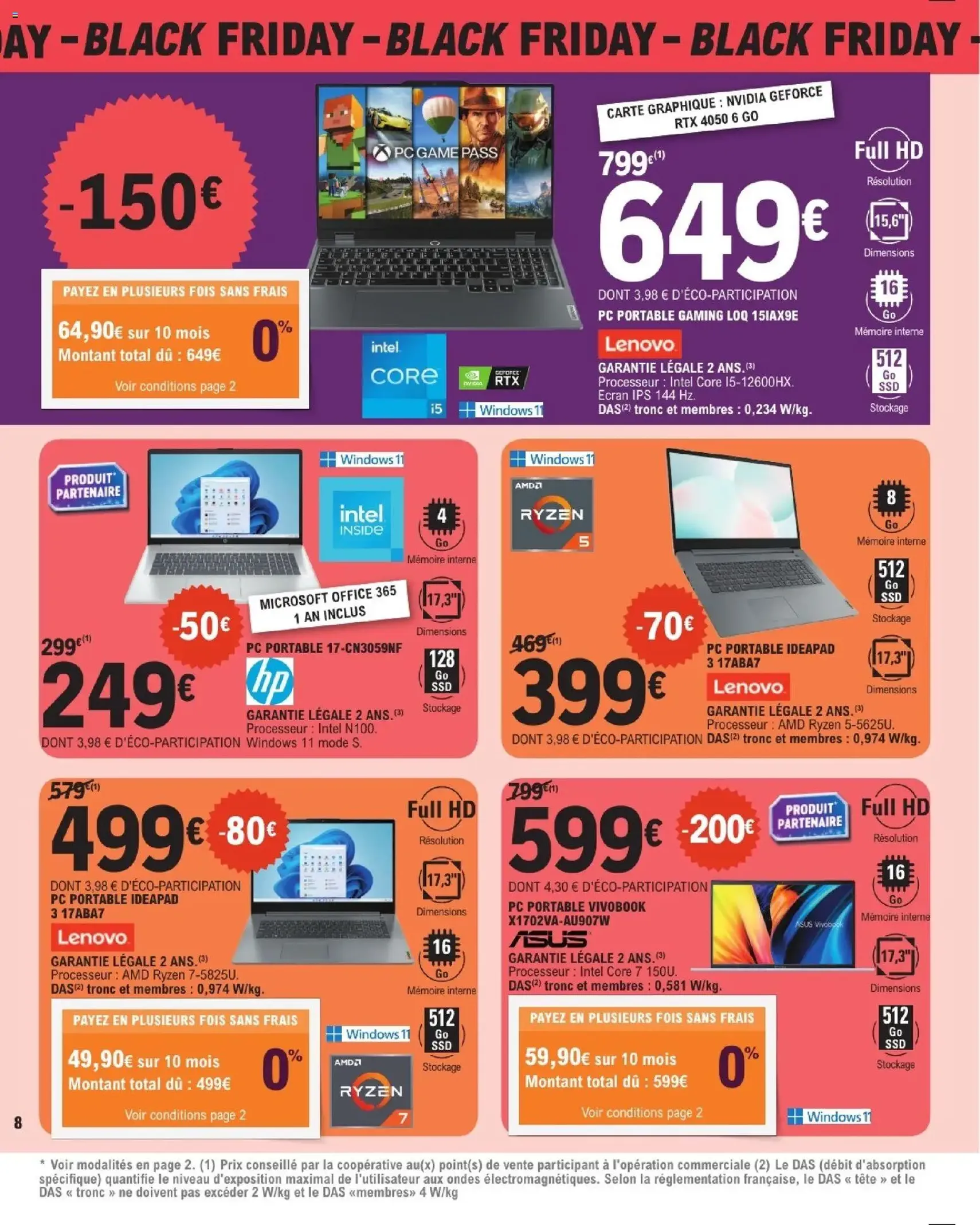 E.Leclerc Black Friday - brochure valable à partir du 21/11/2025, page 8 sur 20