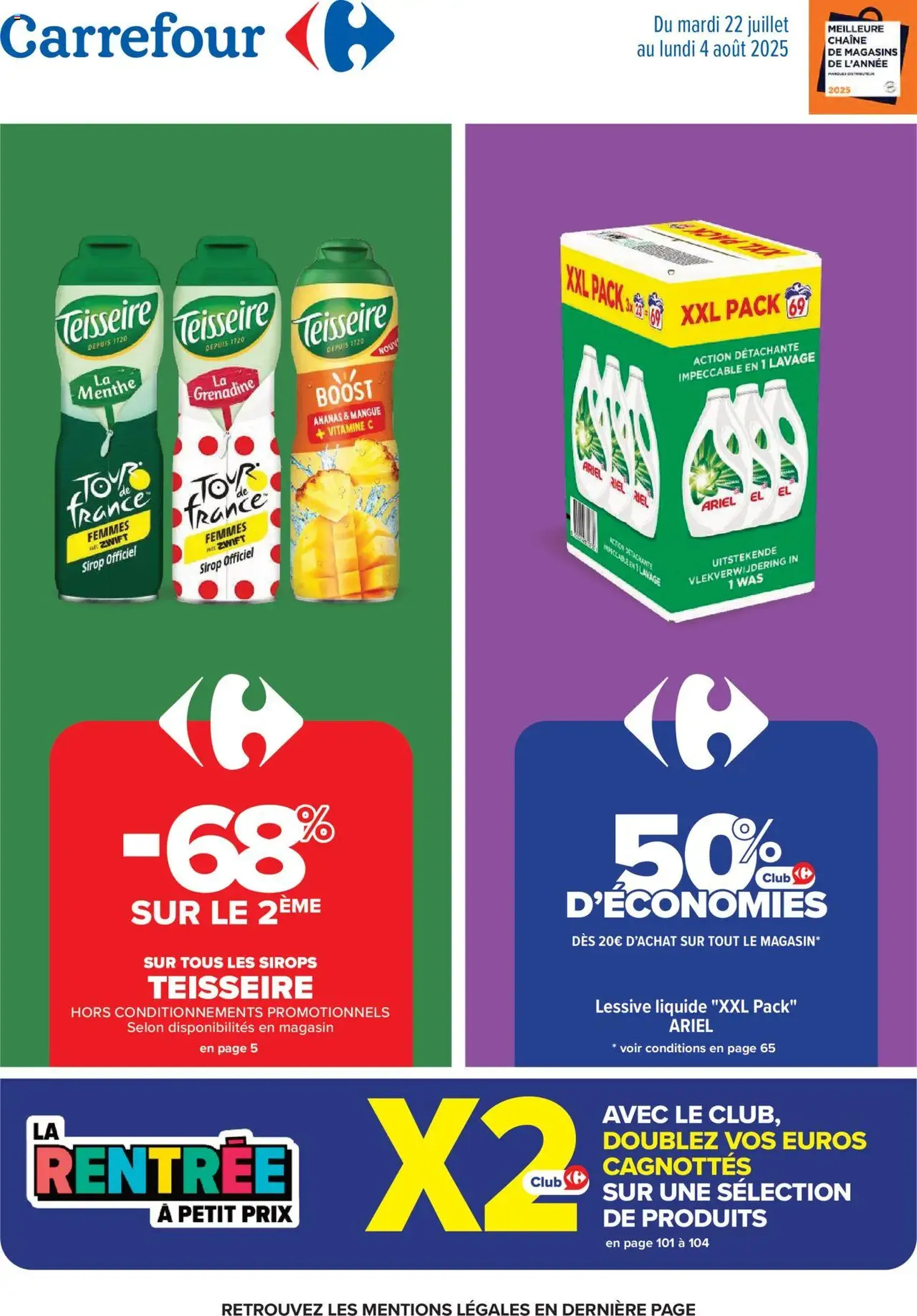 Carrefour catalogue semaine 30 - brochure valable à partir du 22/07/2025, page 1 sur 108 Carrefour catalogue semaine 30 - brochure valable à partir du 22/07/2025, page 1 sur 108