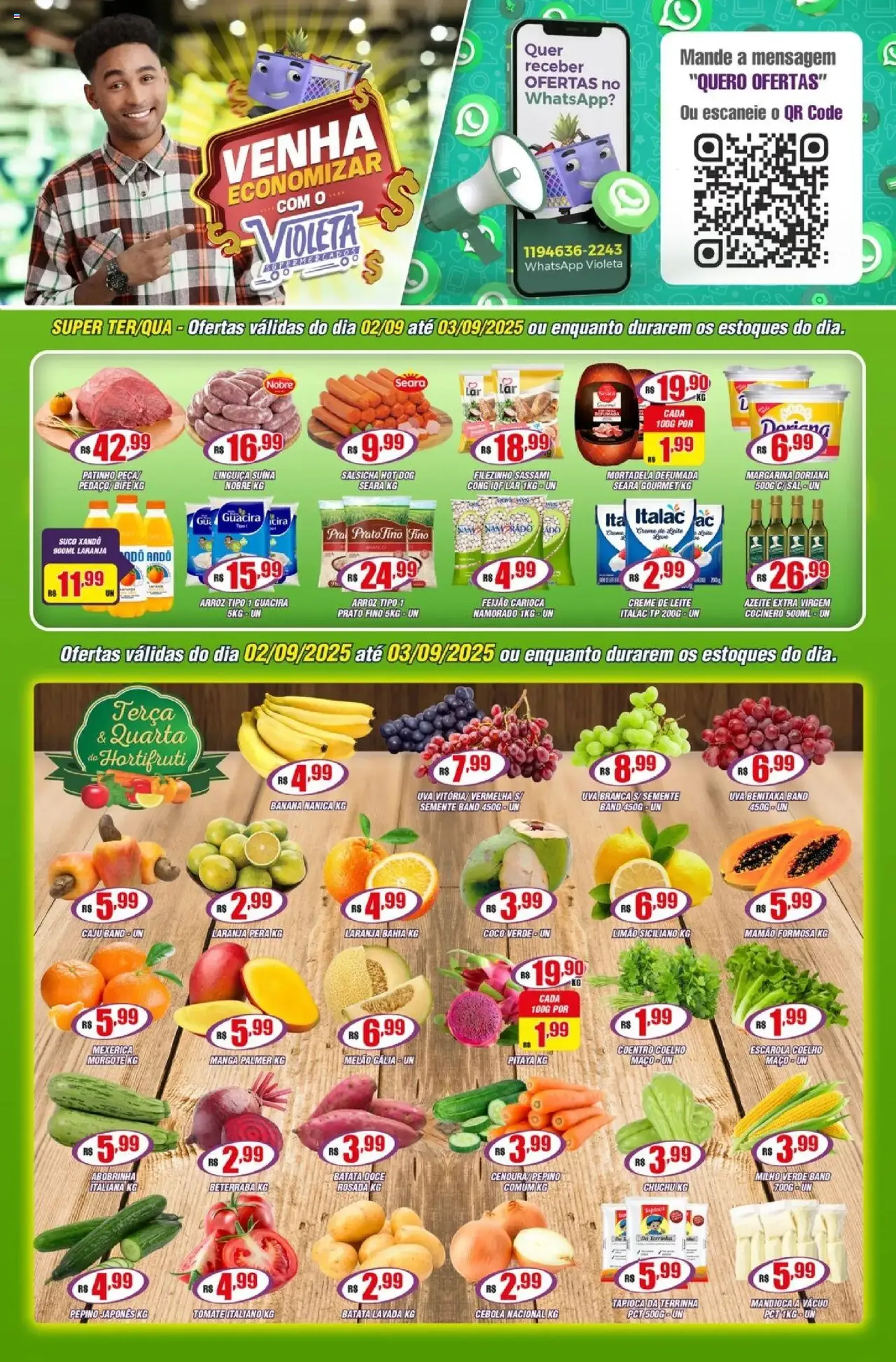 Violeta Supermercados - Ofertas da semana - folheto válido a partir de 02/09/2025 página 1 de 4