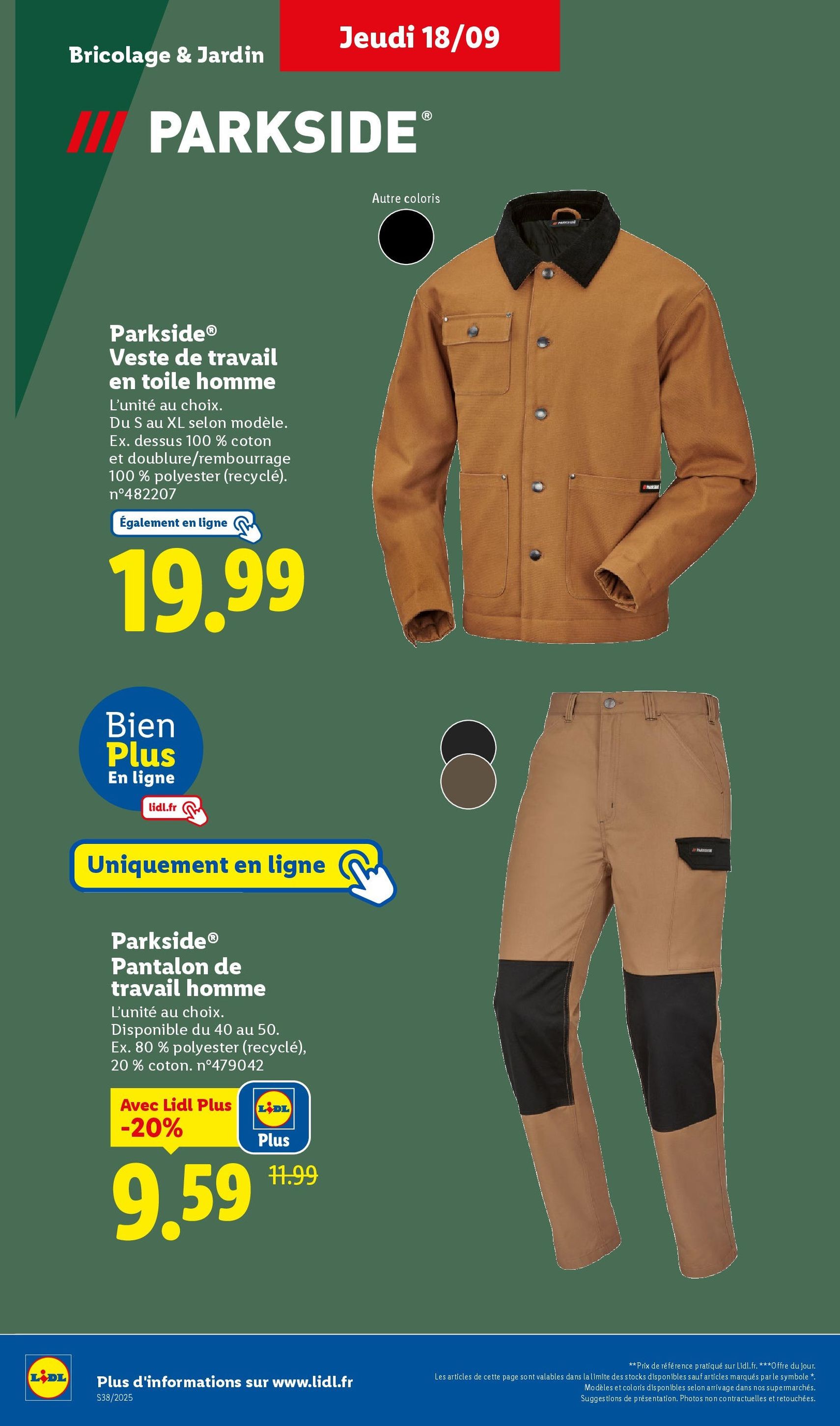 LIDL catalogue semaine 38 - brochure valable à partir du 18/09/2025, page 42 sur 75