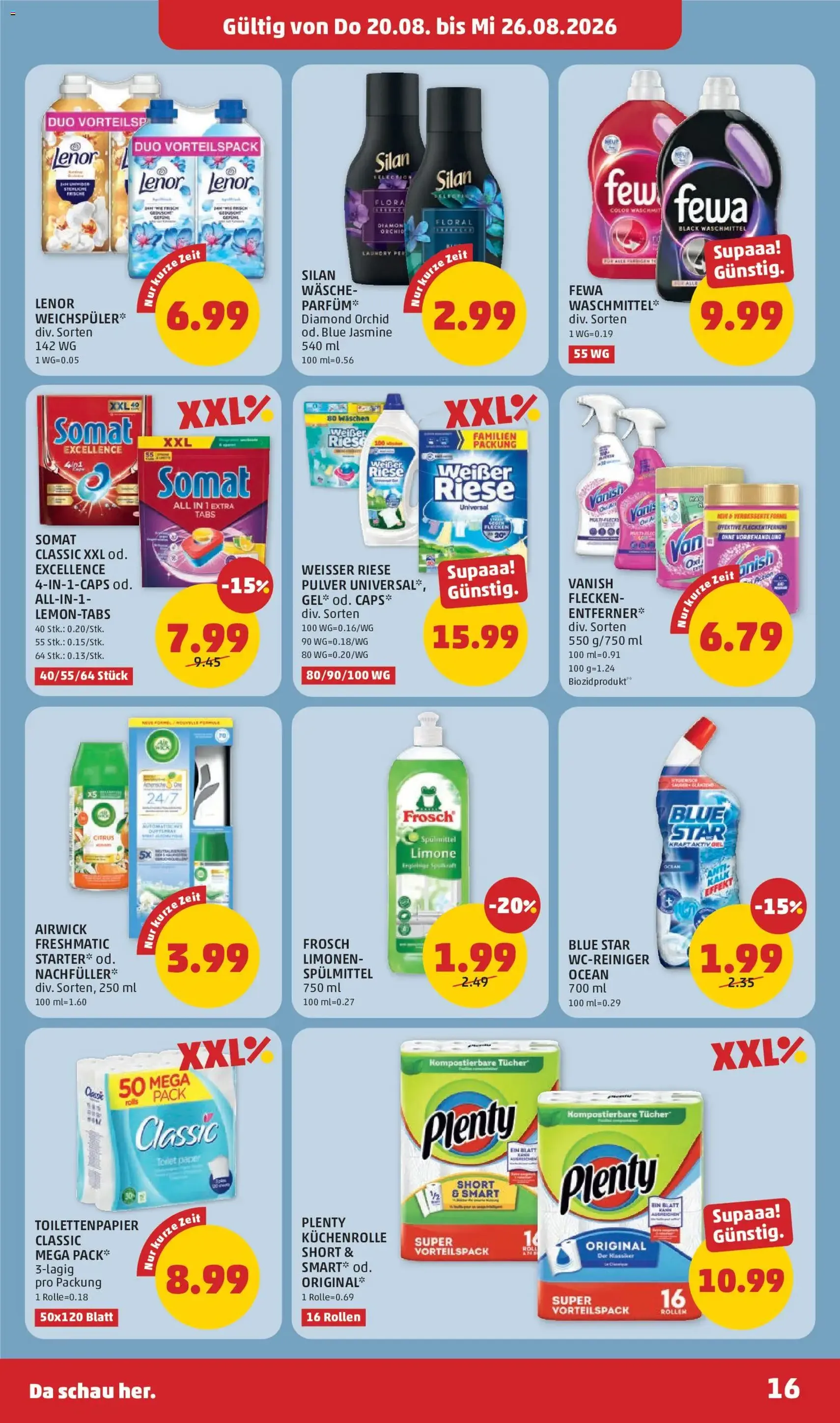 Penny Markt Flugblatt - Gültiger Prospekt ab 20.08.2026, Seite 16 von insgesamt 28
