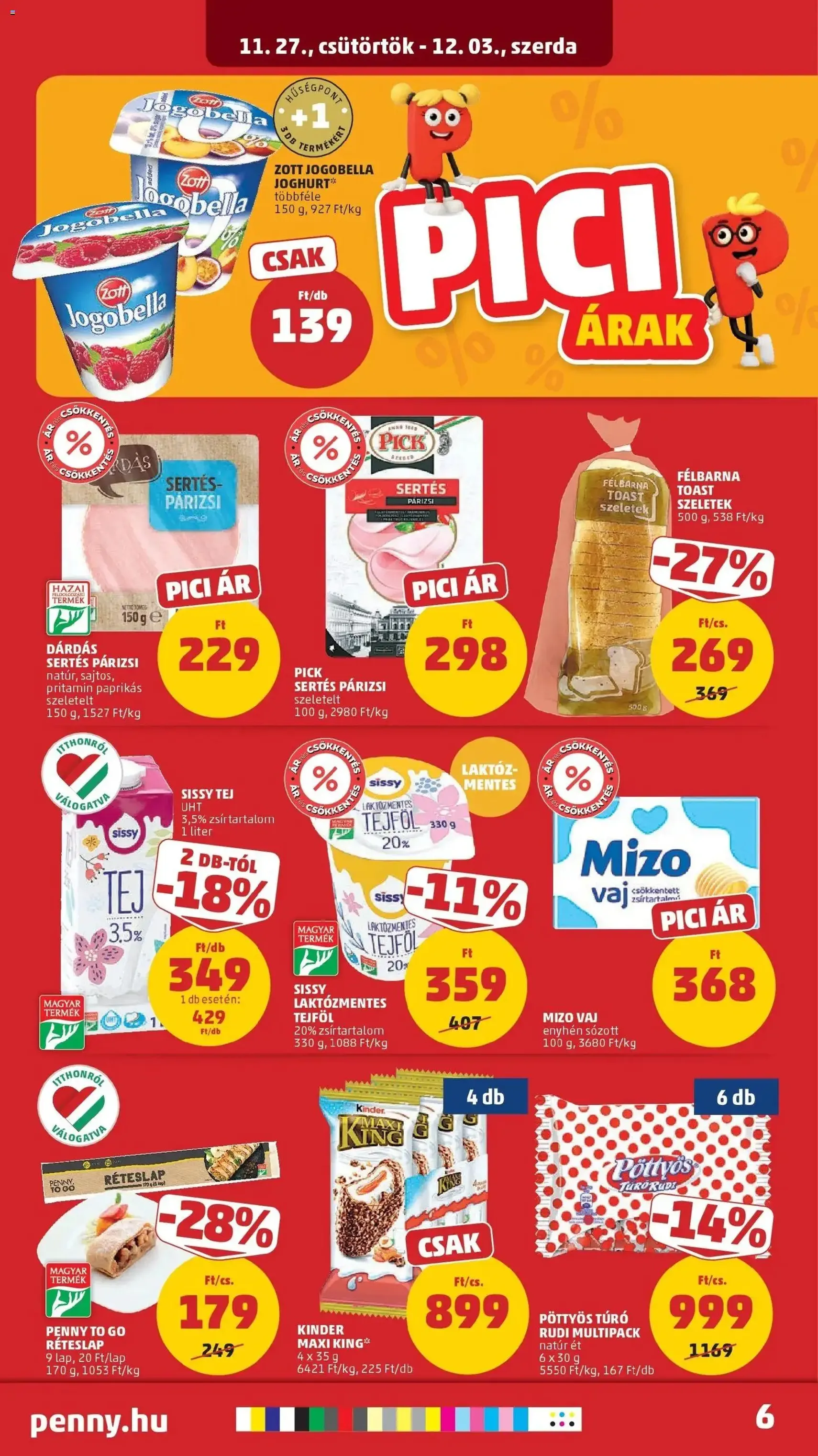 PENNY Akciós újság - 2025.11.27. érvényes szórólap 6 oldal 39 oldalból
