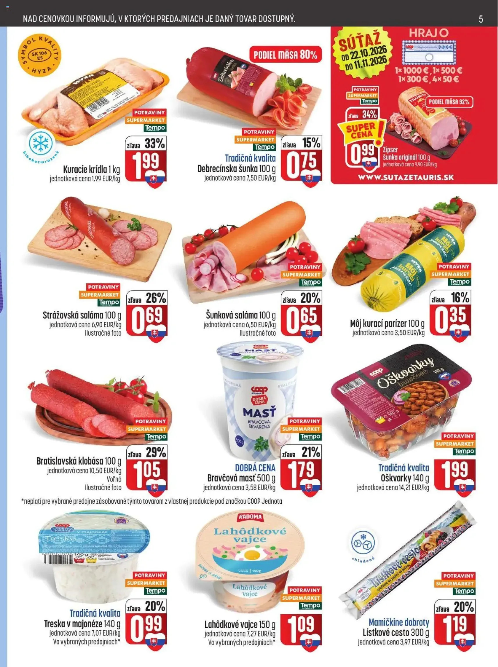 COOP Jednota leták - platný leták od 29.10.2026 strana 5 z 28