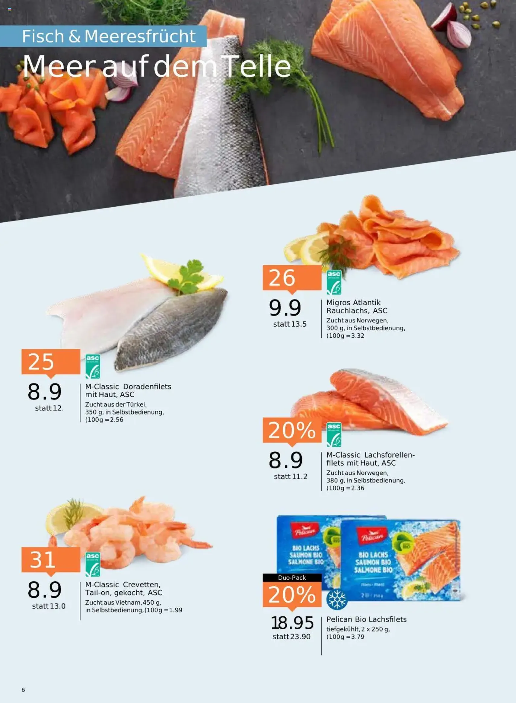 Migros Aktionen - Gültiger Prospekt ab 14.10.2025, Seite 6 von insgesamt 24 Migros Aktionen - Gültiger Prospekt ab 14.10.2025, Seite 6 von insgesamt 24