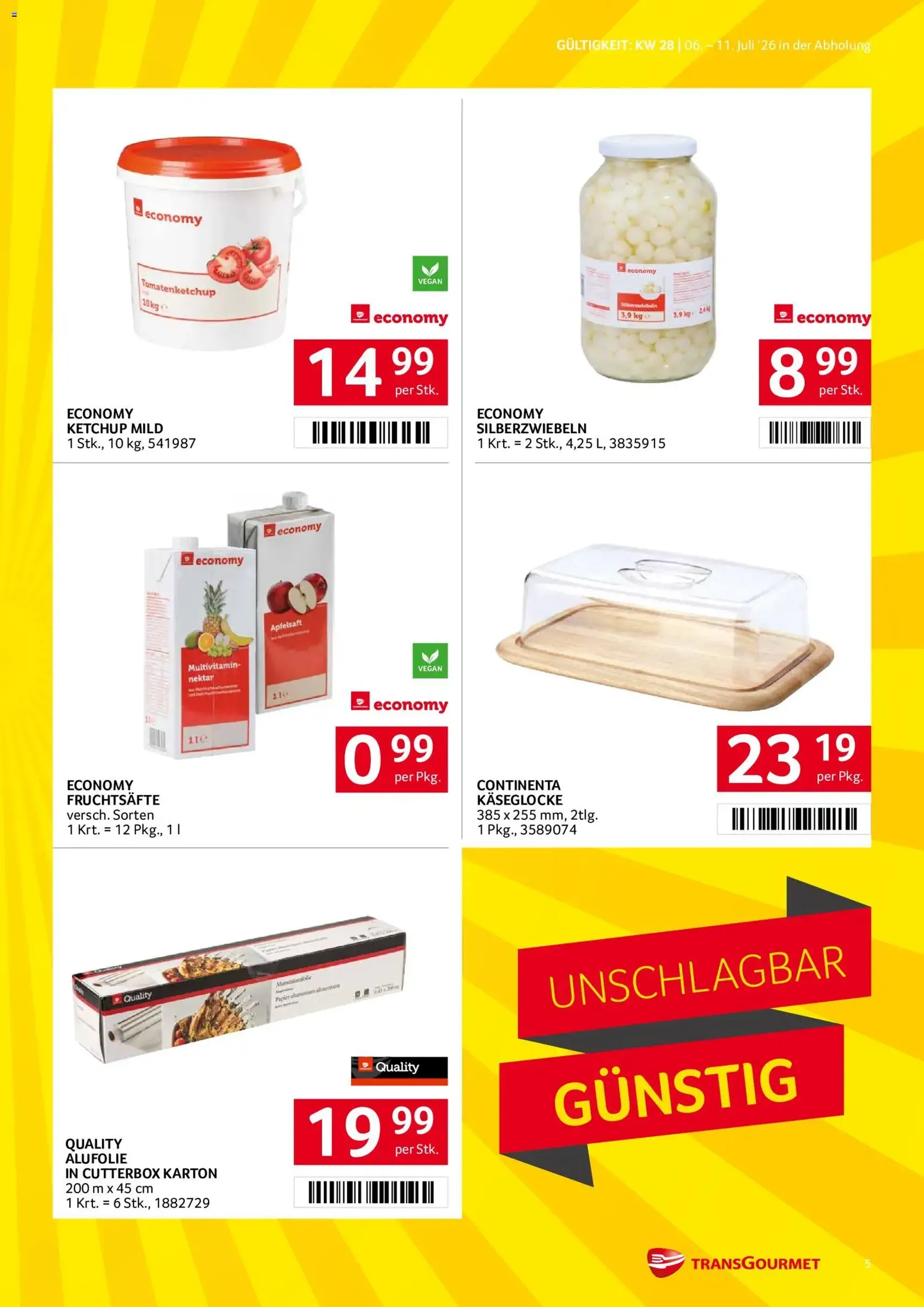 Transgourmet Flugblatt - Gültiger Prospekt ab 06.07.2026, Seite 5 von insgesamt 28