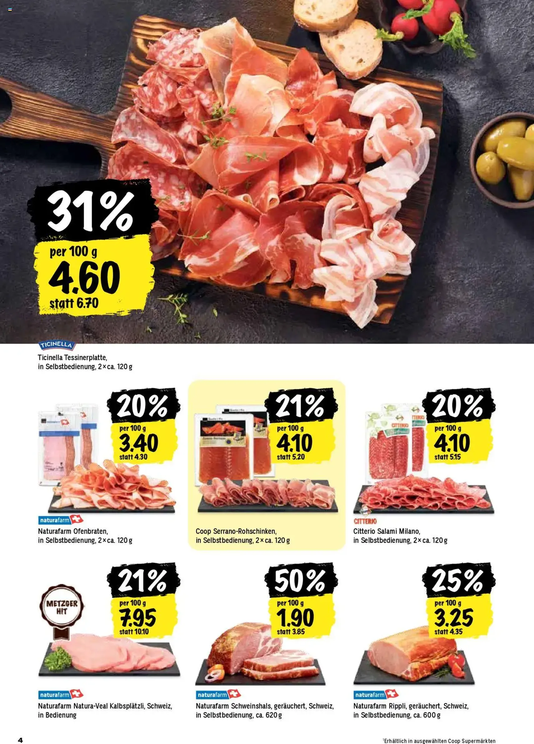 Coop Aktionen - Gültiger Prospekt ab 09.10.2025, Seite 4 von insgesamt 24