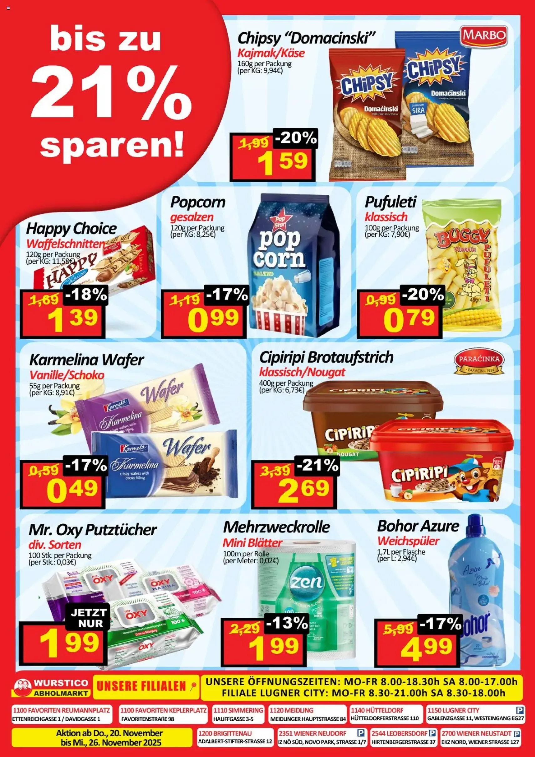 Wurstico Abholmarkt Flugblatt - Gültiger Prospekt ab 20.11.2025, Seite 4 von insgesamt 4