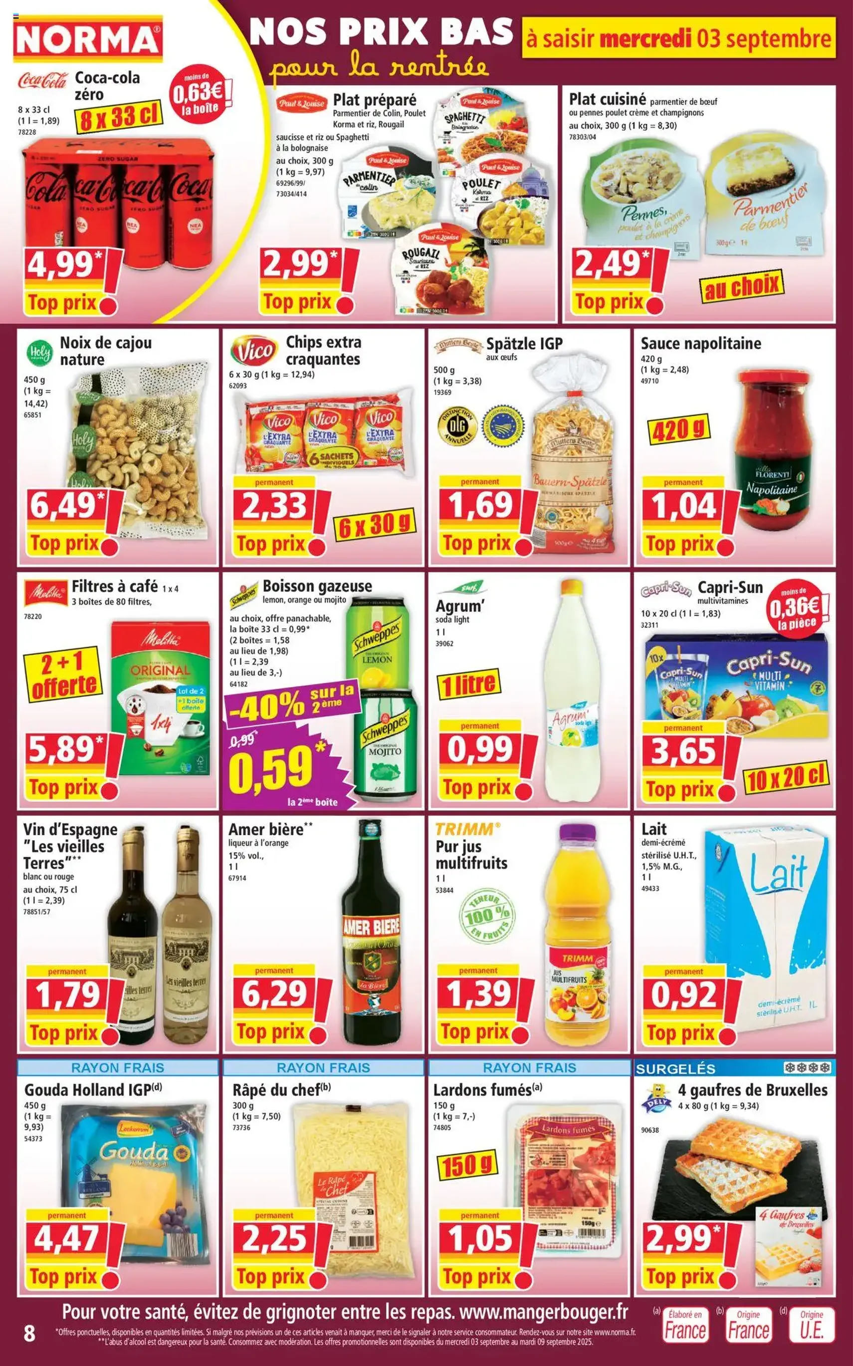 Norma catalogue - brochure valable à partir du 03/09/2025, page 8 sur 14 Norma catalogue - brochure valable à partir du 03/09/2025, page 8 sur 14