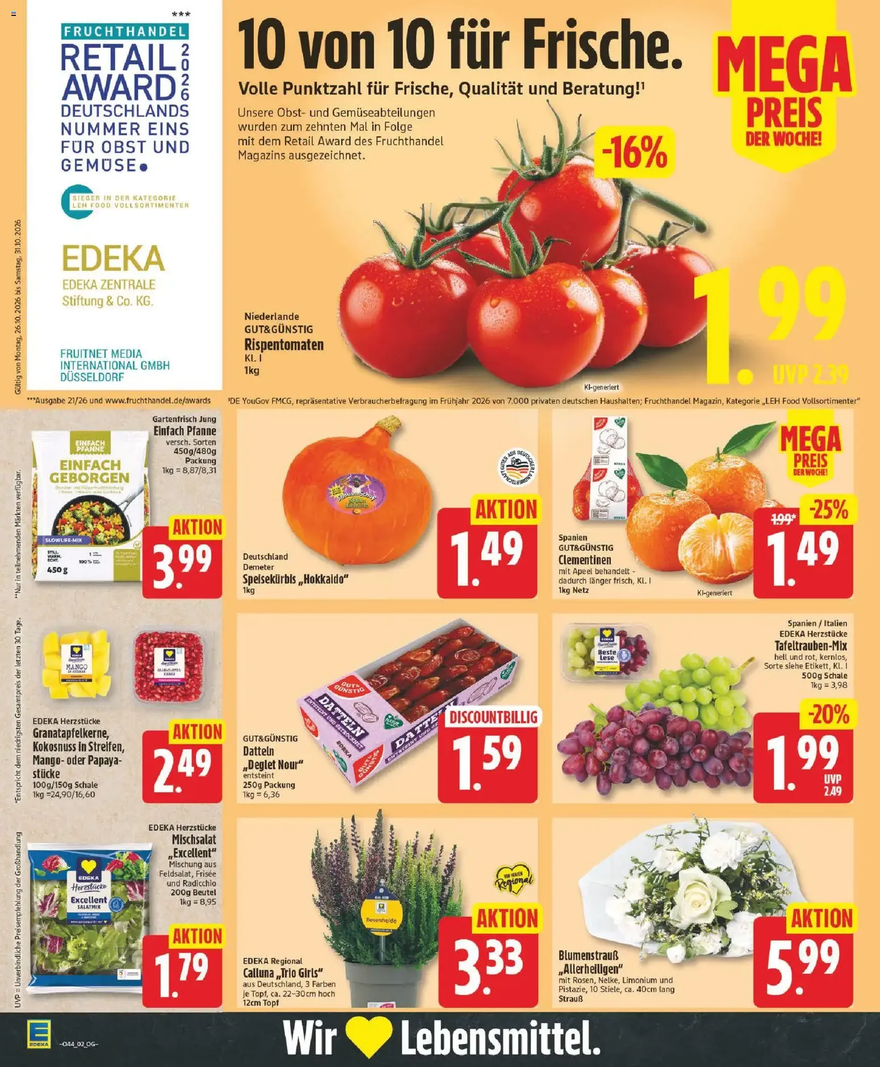 Edeka Prospekt - Gültiger Prospekt ab 26.10.2026, Seite 2 von insgesamt 29