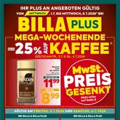 Billa Plus Flugblatt - Prospekt Vorschau gültig ab 01.07.2026