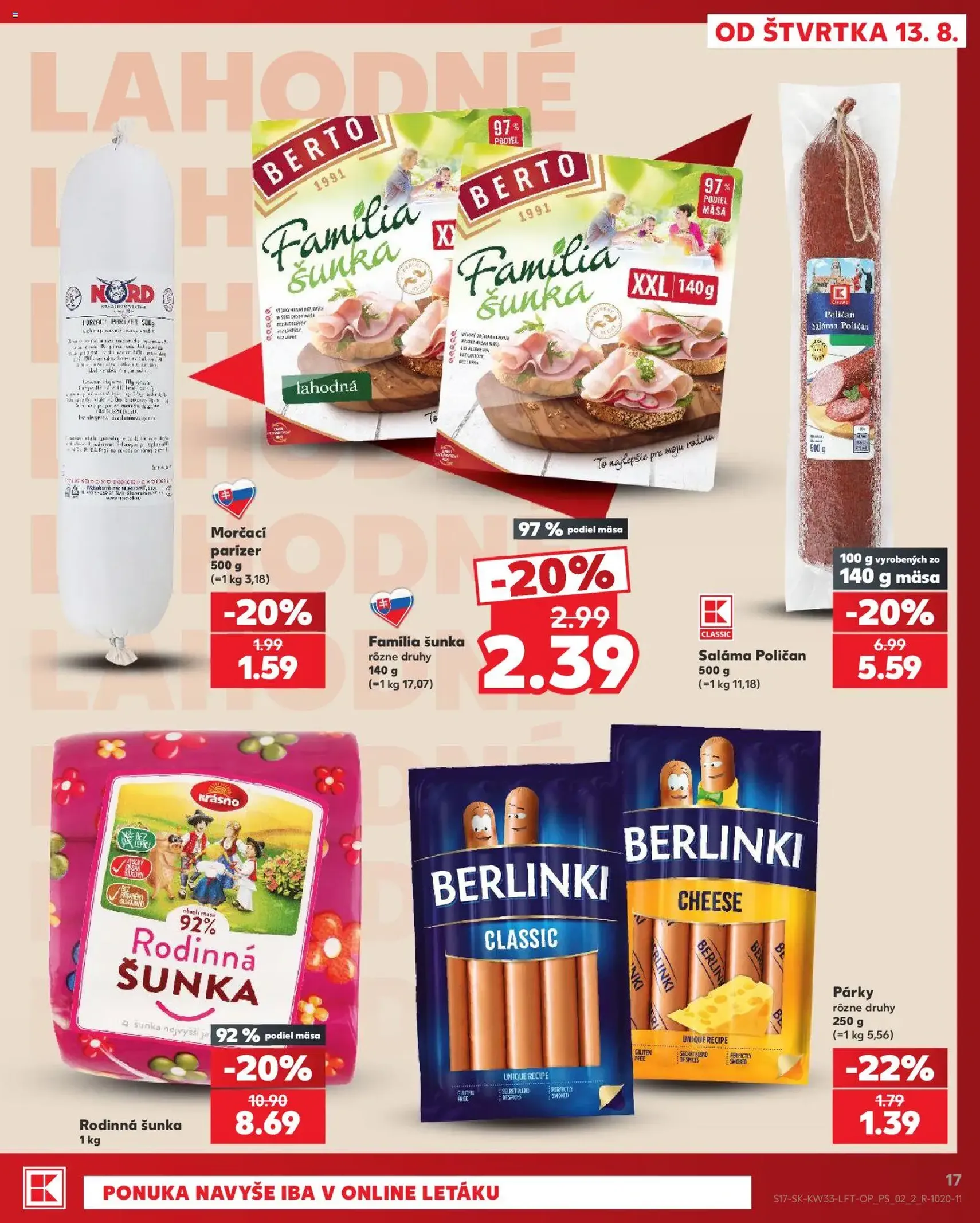Kaufland leták - platný leták od 13.08.2026 strana 17 z 80