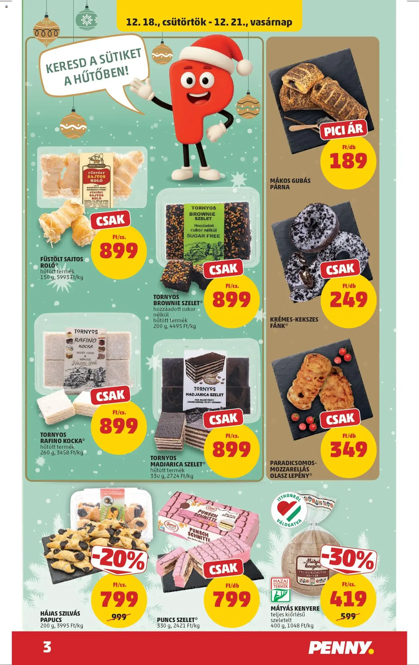 PENNY Akciós újság - 2025.12.18. érvényes szórólap 3 oldal 47 oldalból