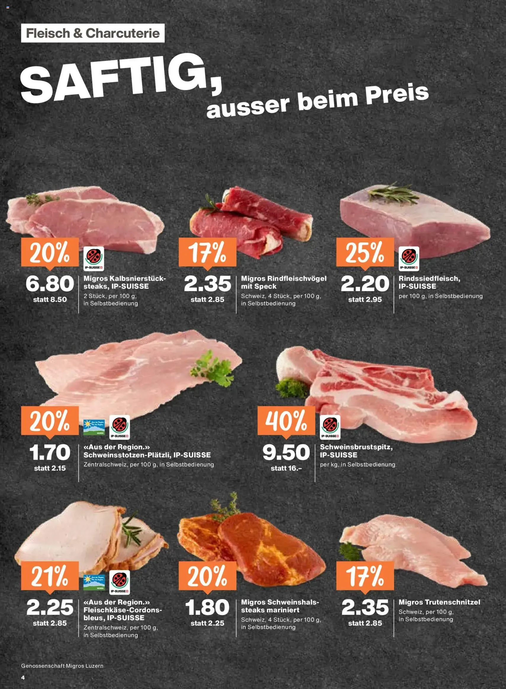 Migros aktionen - Gültiger Prospekt ab 06.08.2026, Seite 4 von insgesamt 24