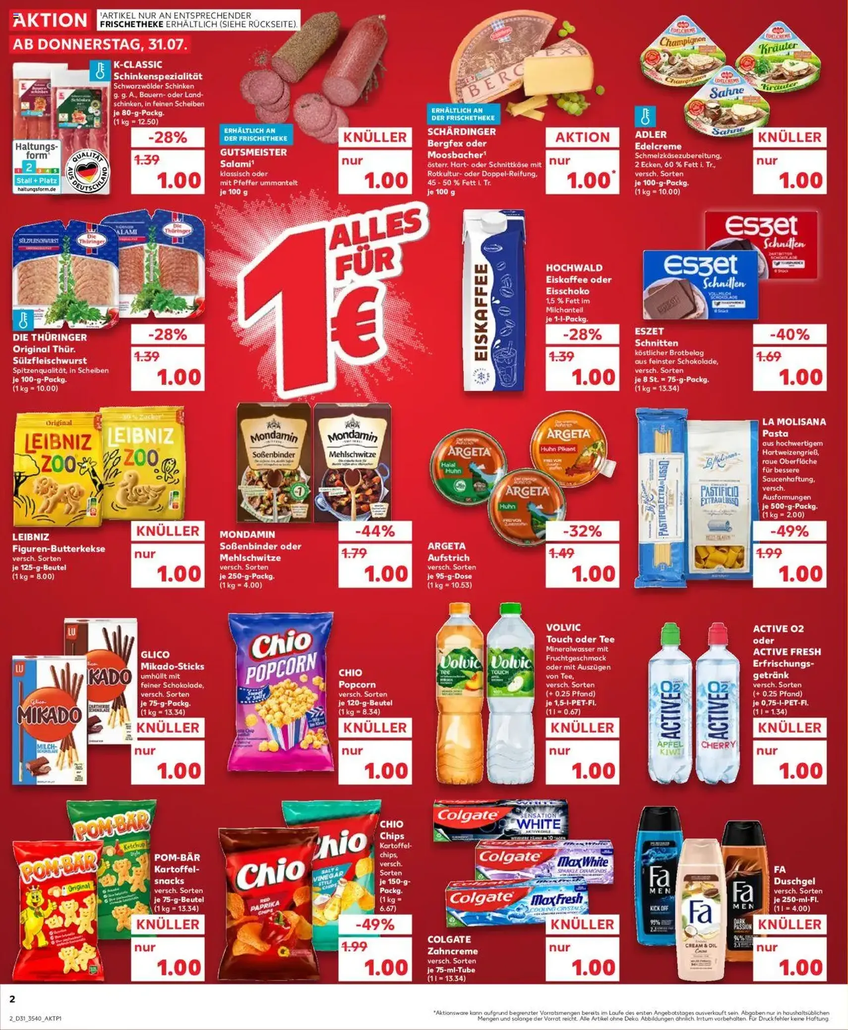 Kaufland Prospekt - Gültiger Prospekt ab 31.07.2025, Seite 2 von insgesamt 36
